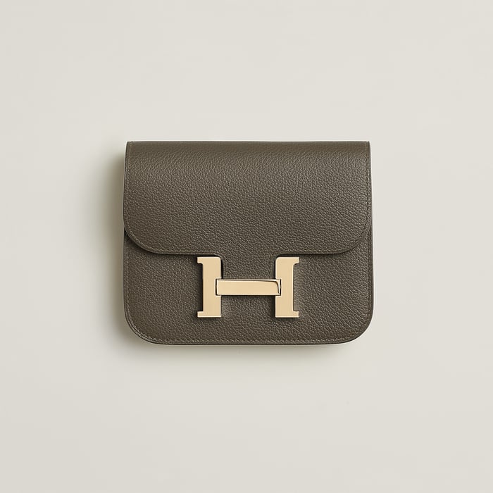 Vert Loden Constance Slim Wallet