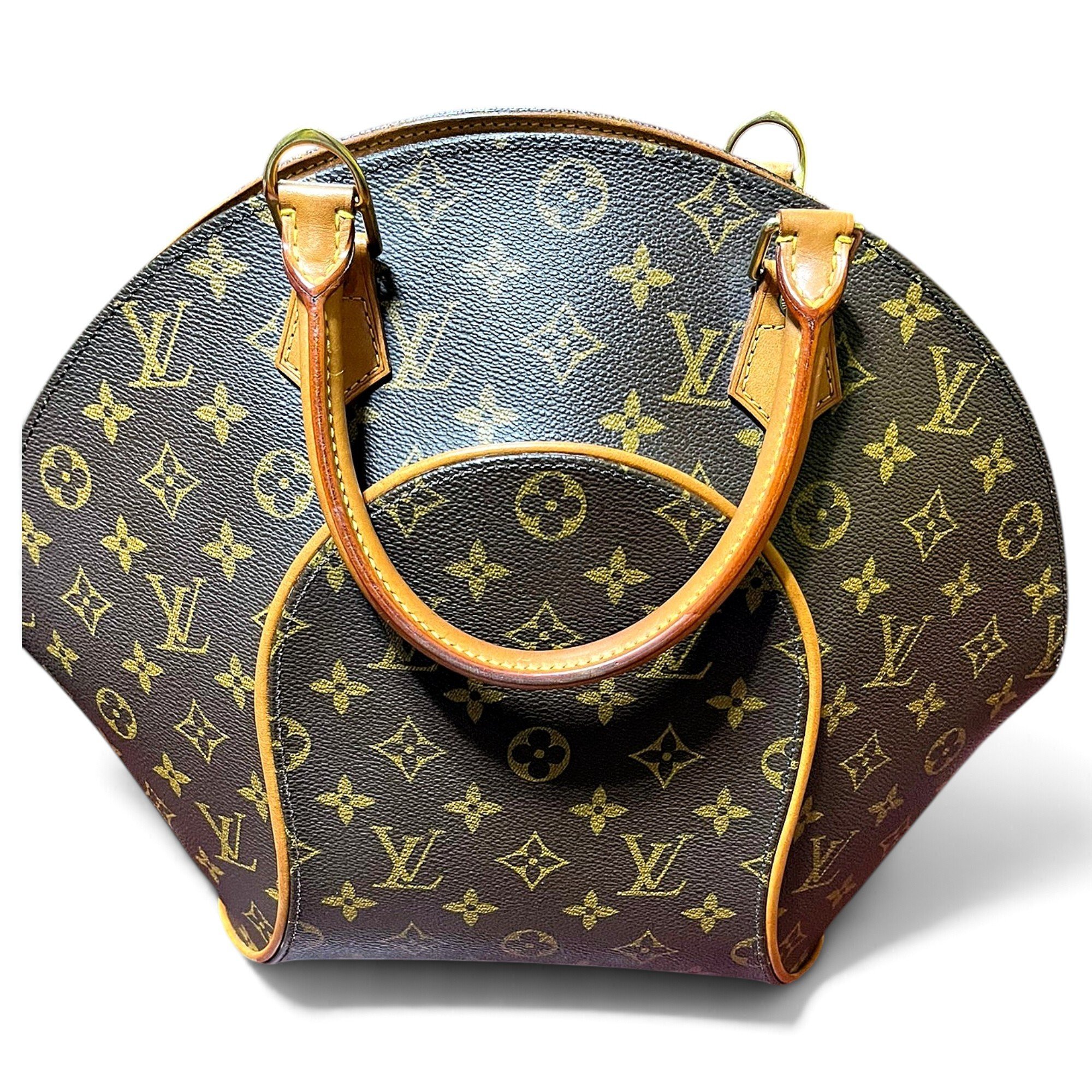Ellipse leather satchel
