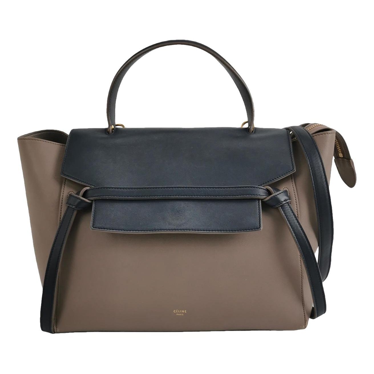 Belt leather handbag