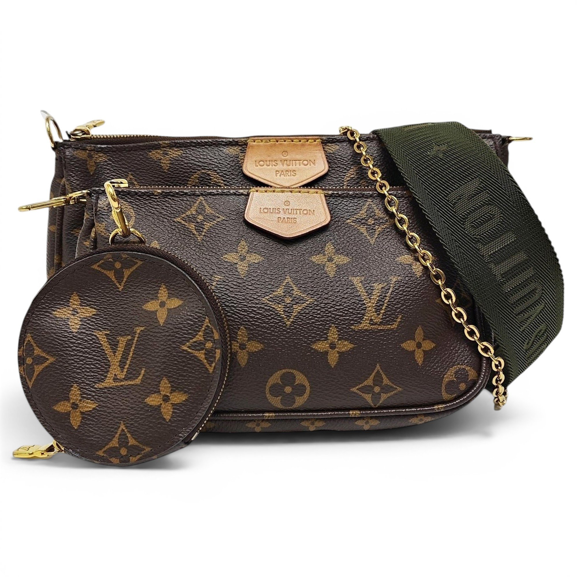 Maxi Multi Pochette Accessoires leather handbag