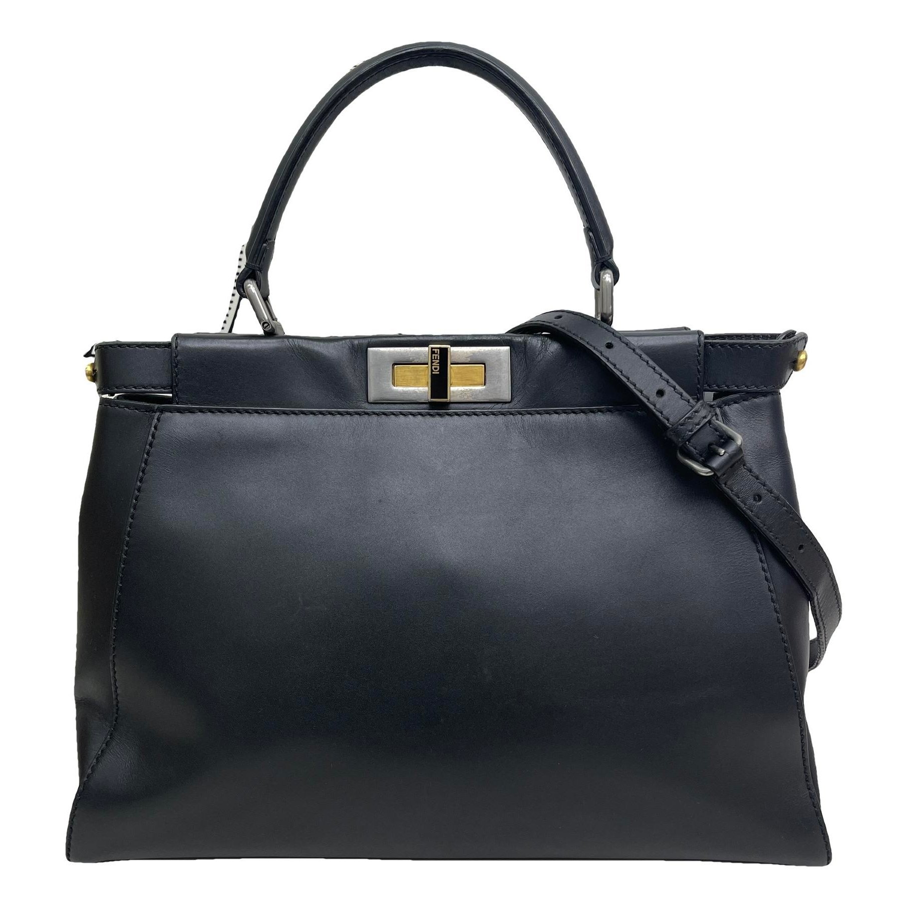 Peekaboo leather handbag