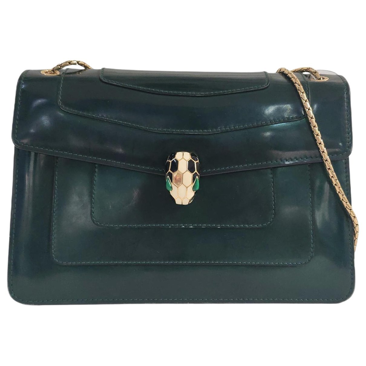 Patent leather handbag