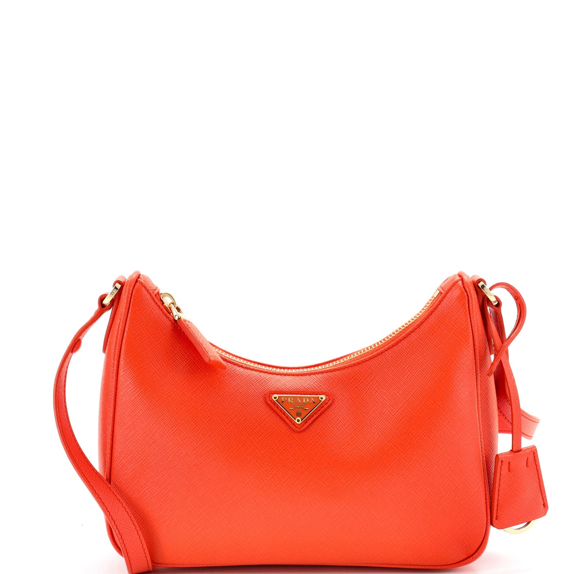 Re-Edition Hobo Saffiano Leather Mini