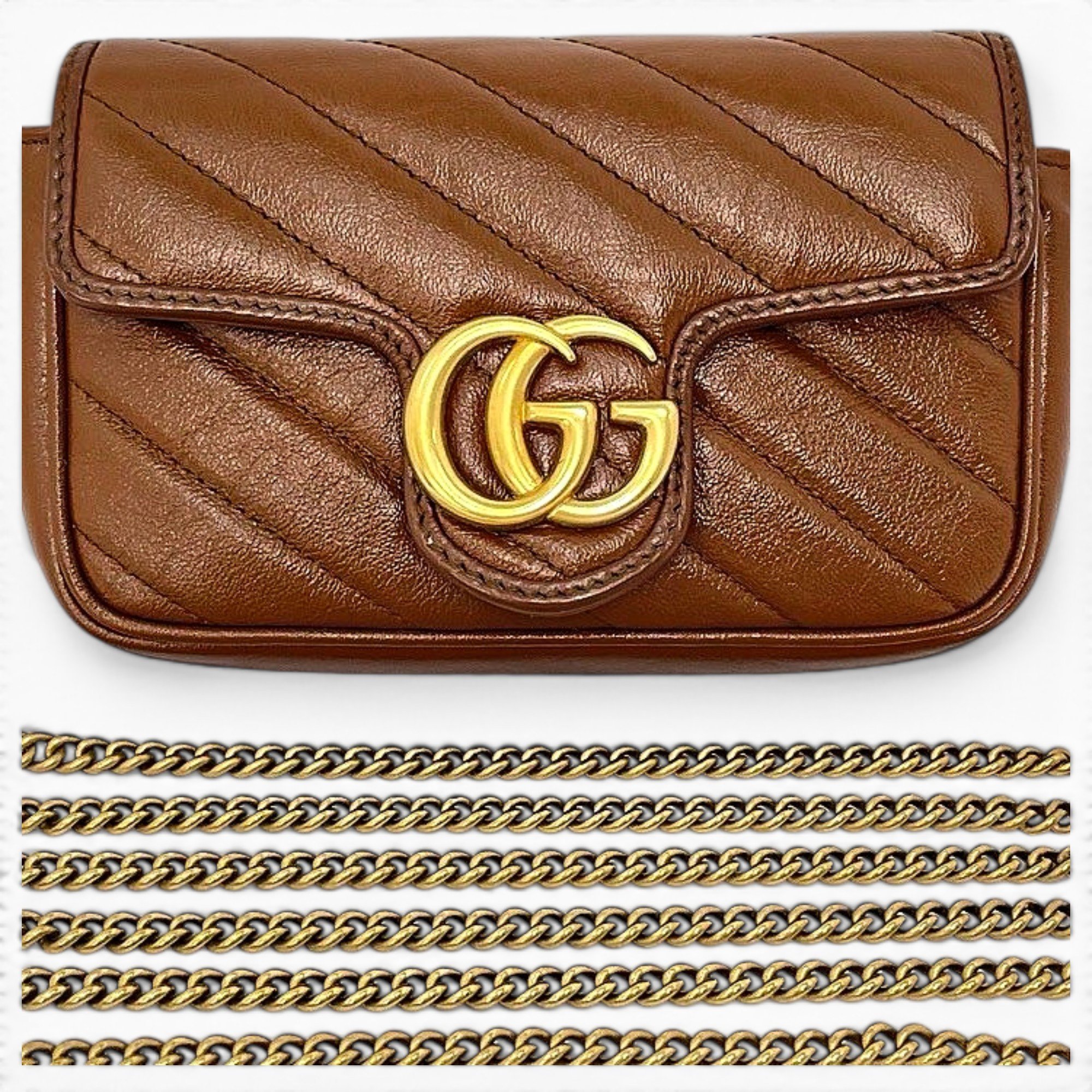 GG Marmont Flap leather crossbody bag