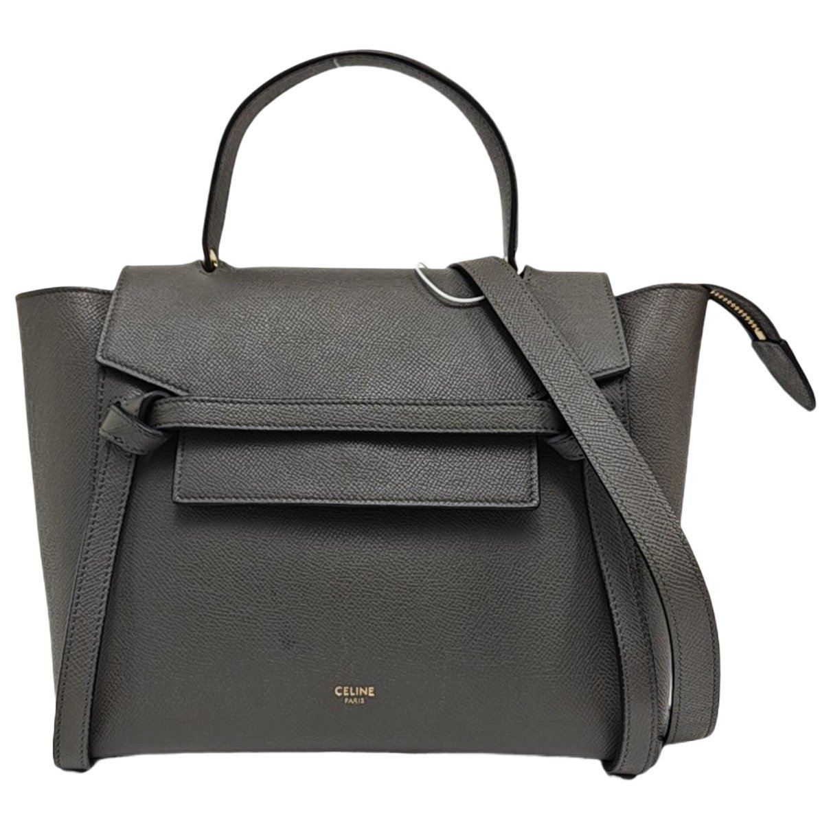 Belt leather crossbody bag