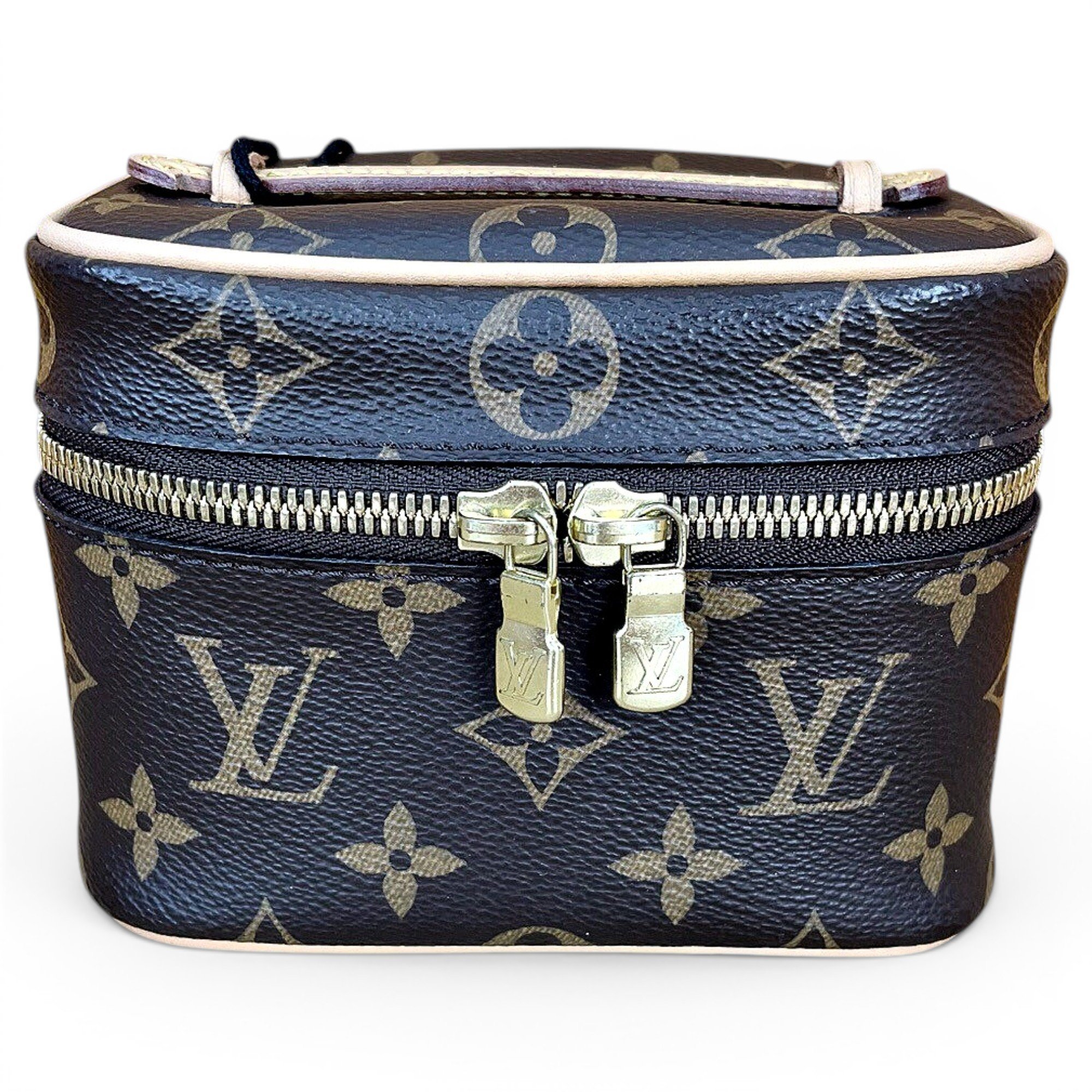 Vanity leather handbag