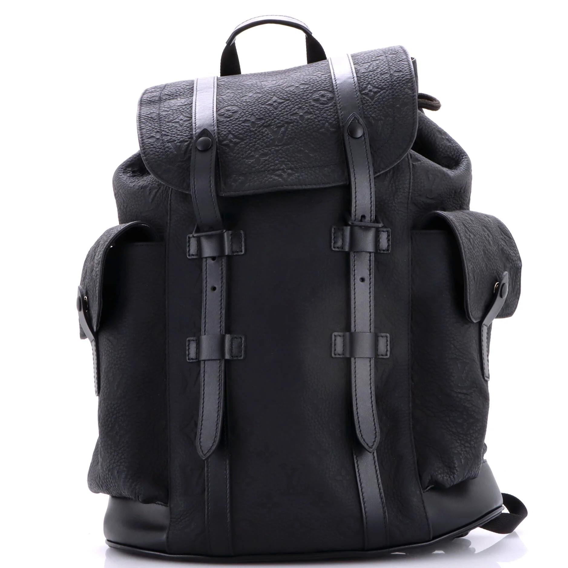 Leather backpack