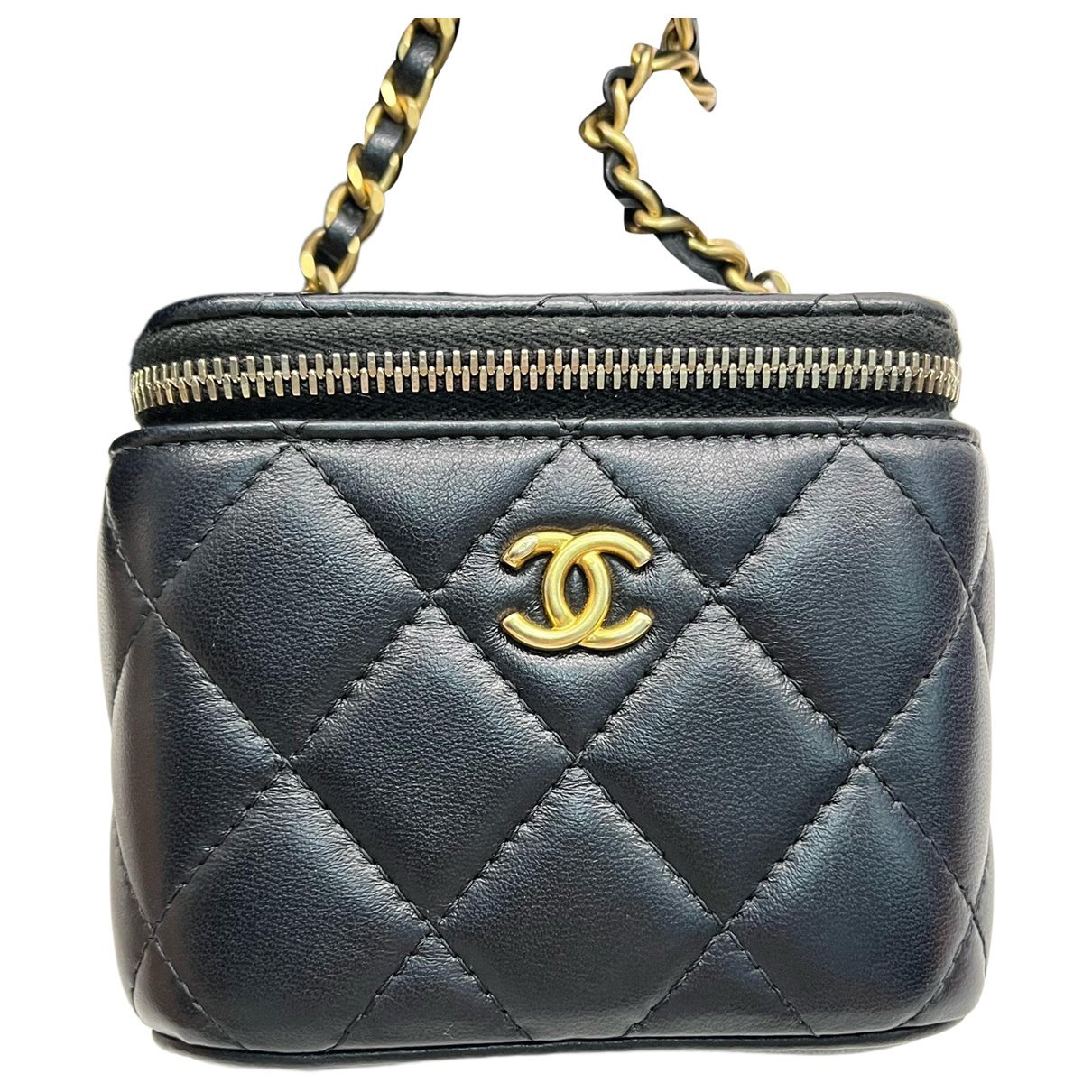 Trendy CC Vanity leather handbag
