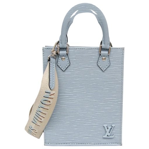 Plat leather handbag