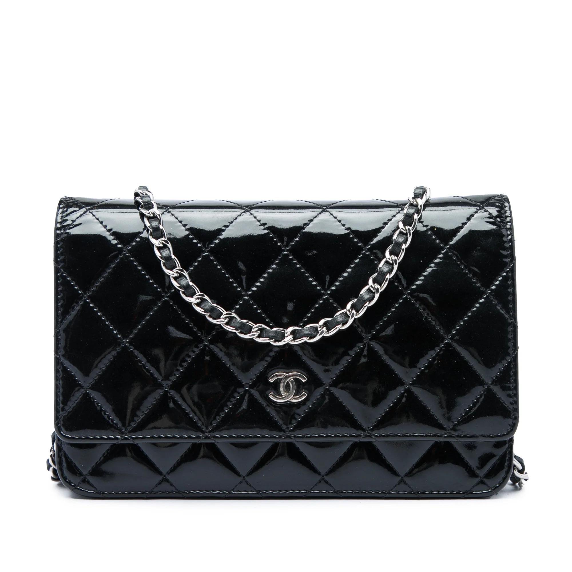 Wallet On Chain leather handbag
