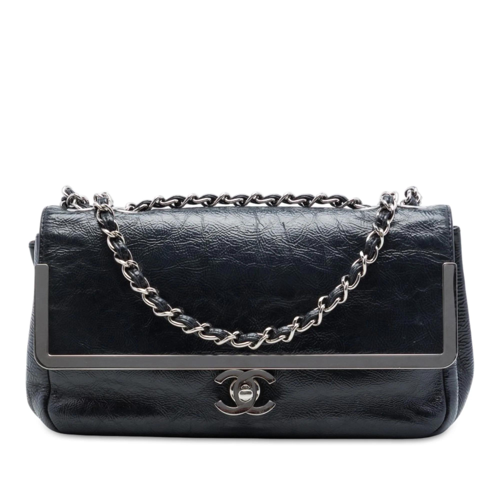 Patent leather handbag