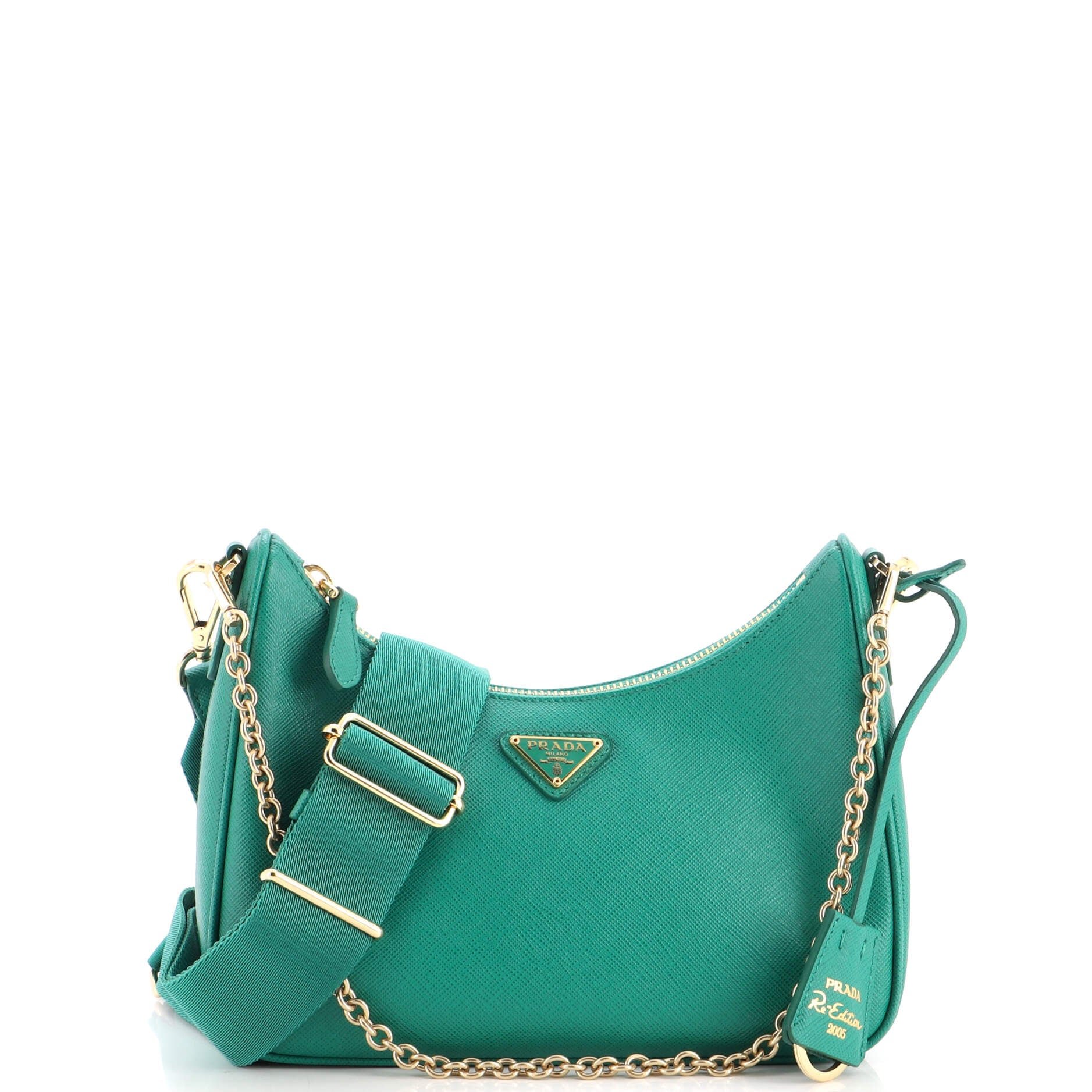 Re-Edition 2005 Shoulder Bag Saffiano Leather Small
