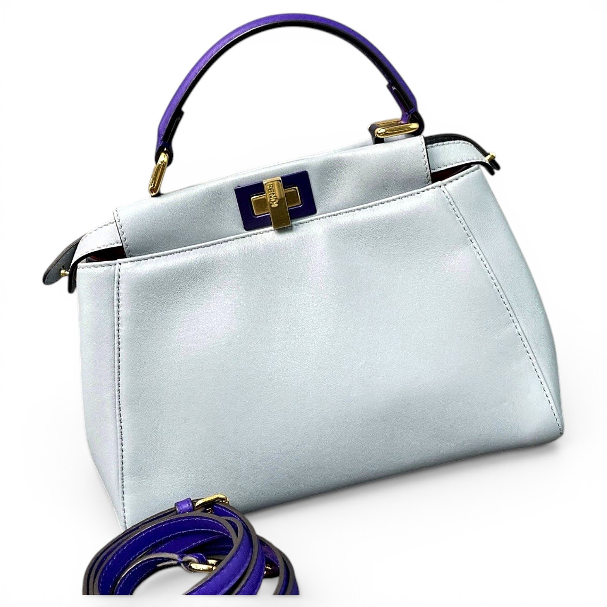 Peekaboo leather handbag