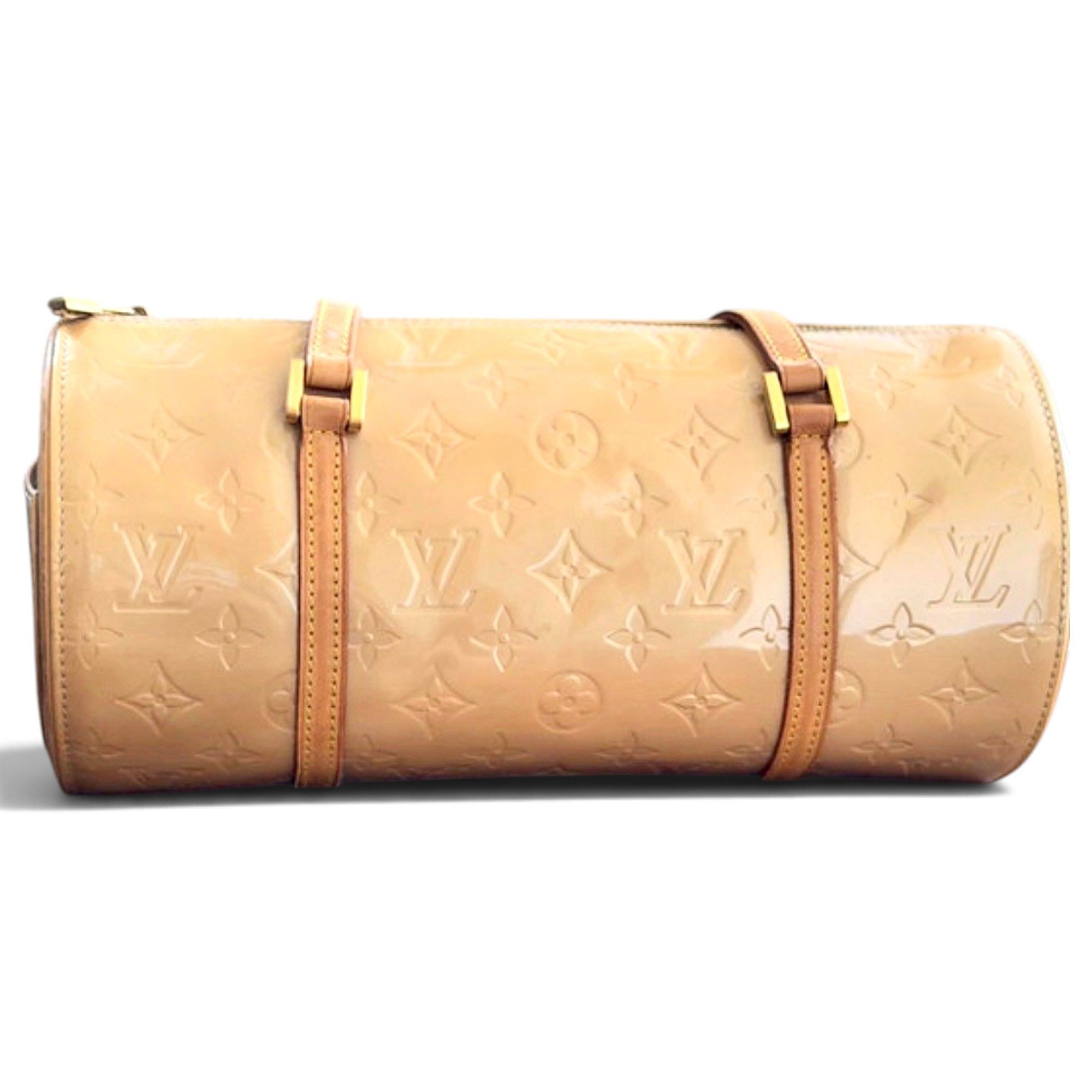 Papillon patent leather handbag