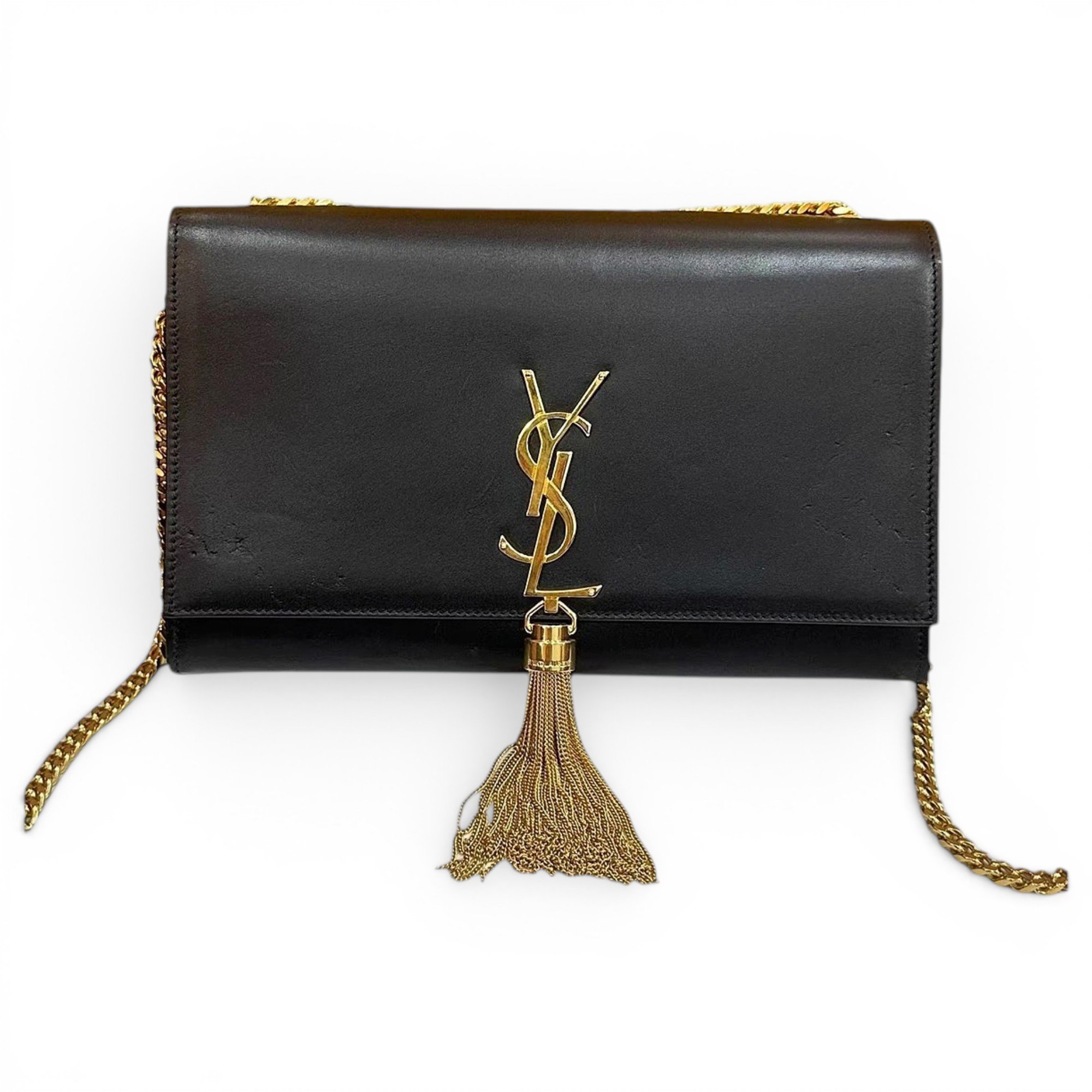 Pompom Kate leather handbag