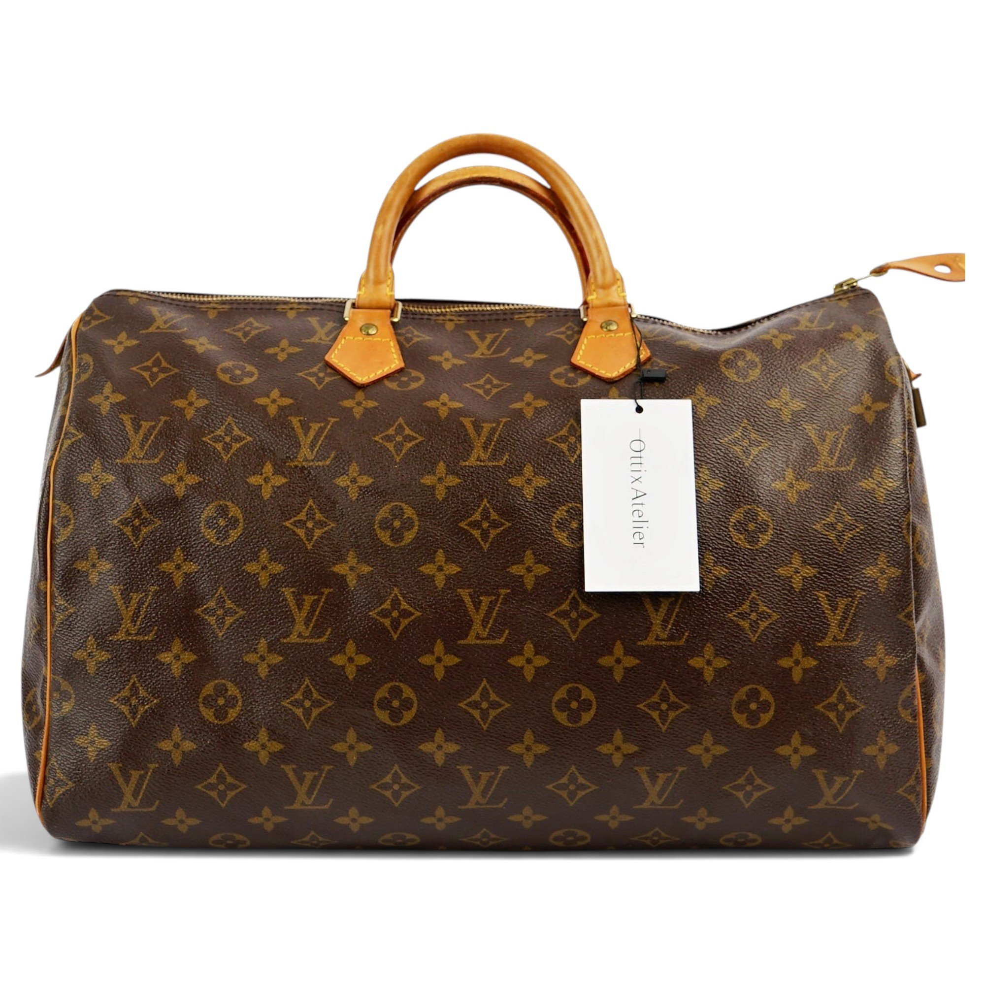 Speedy leather handbag