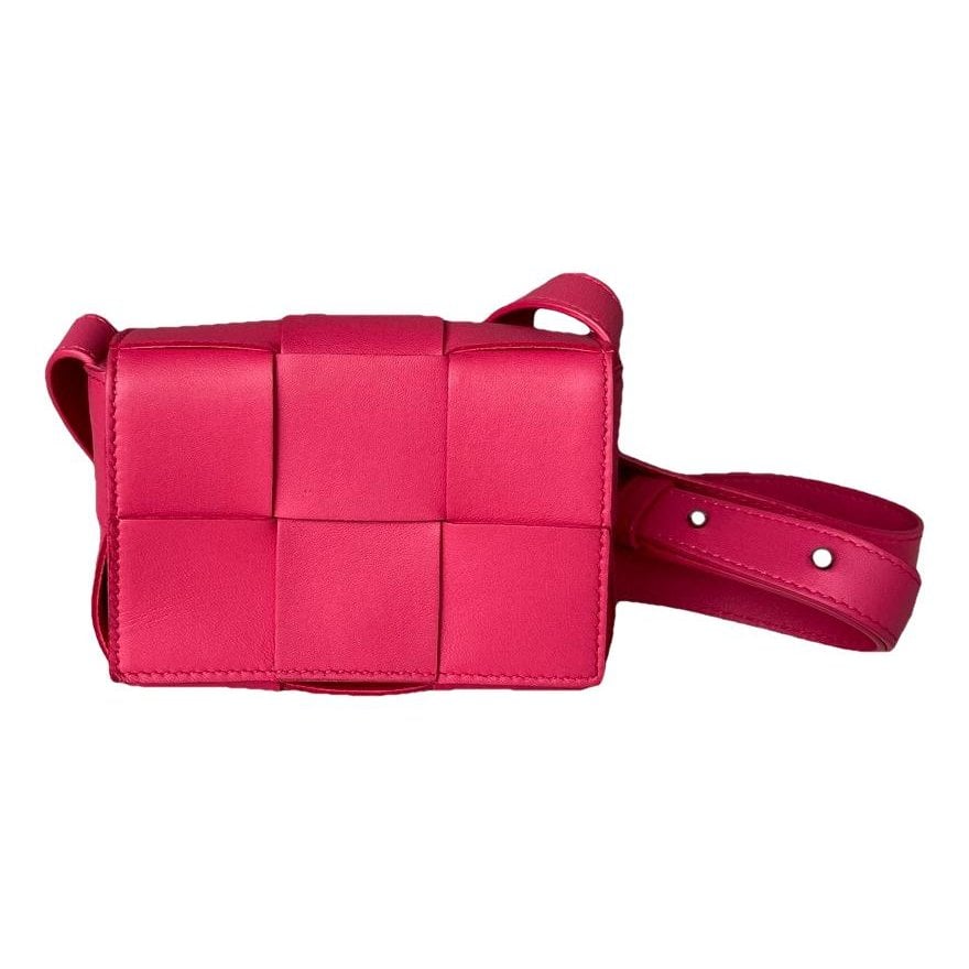 Cassette leather handbag