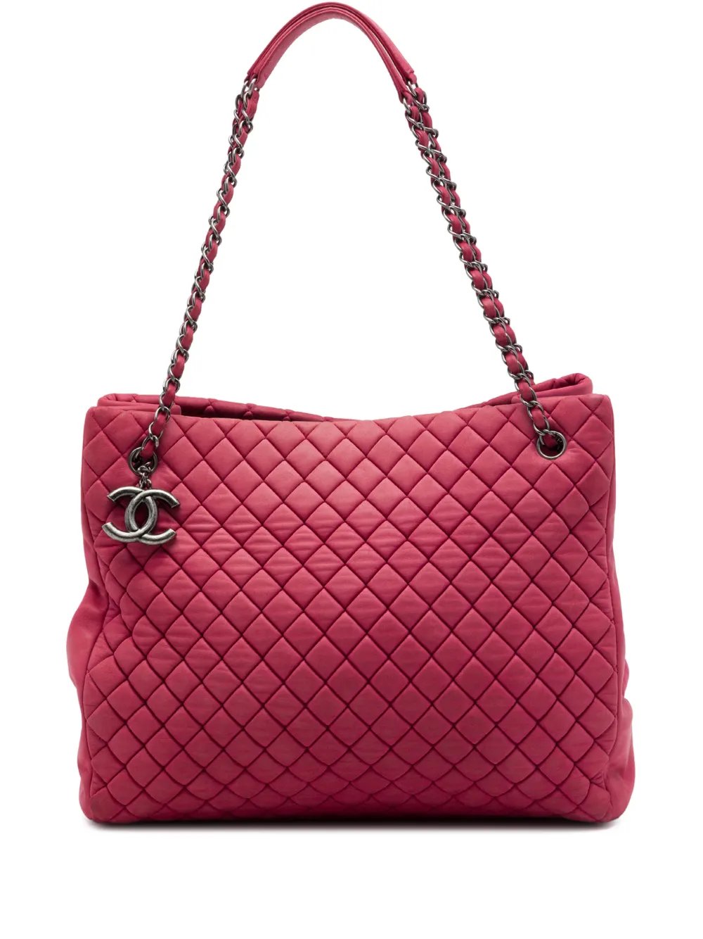 2012-2013 Large Quilted Iridescent Calfskin New Bubble tote bag