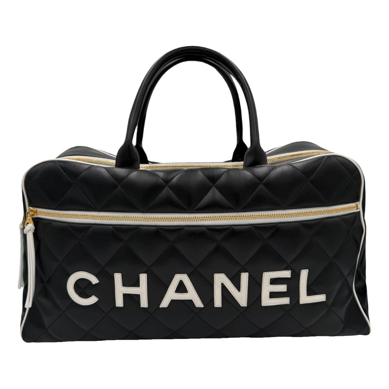 Leather bowling bag