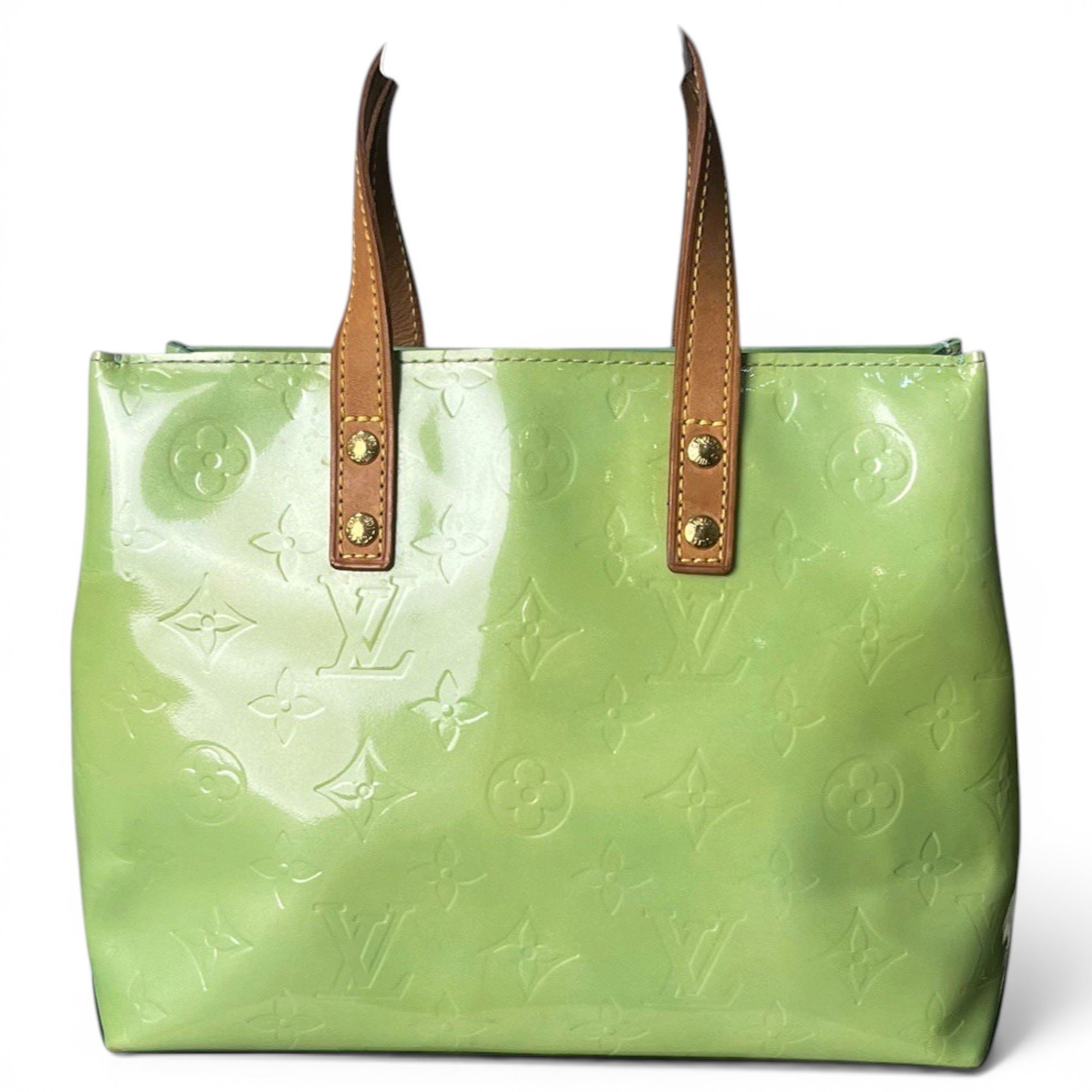 Patent leather handbag