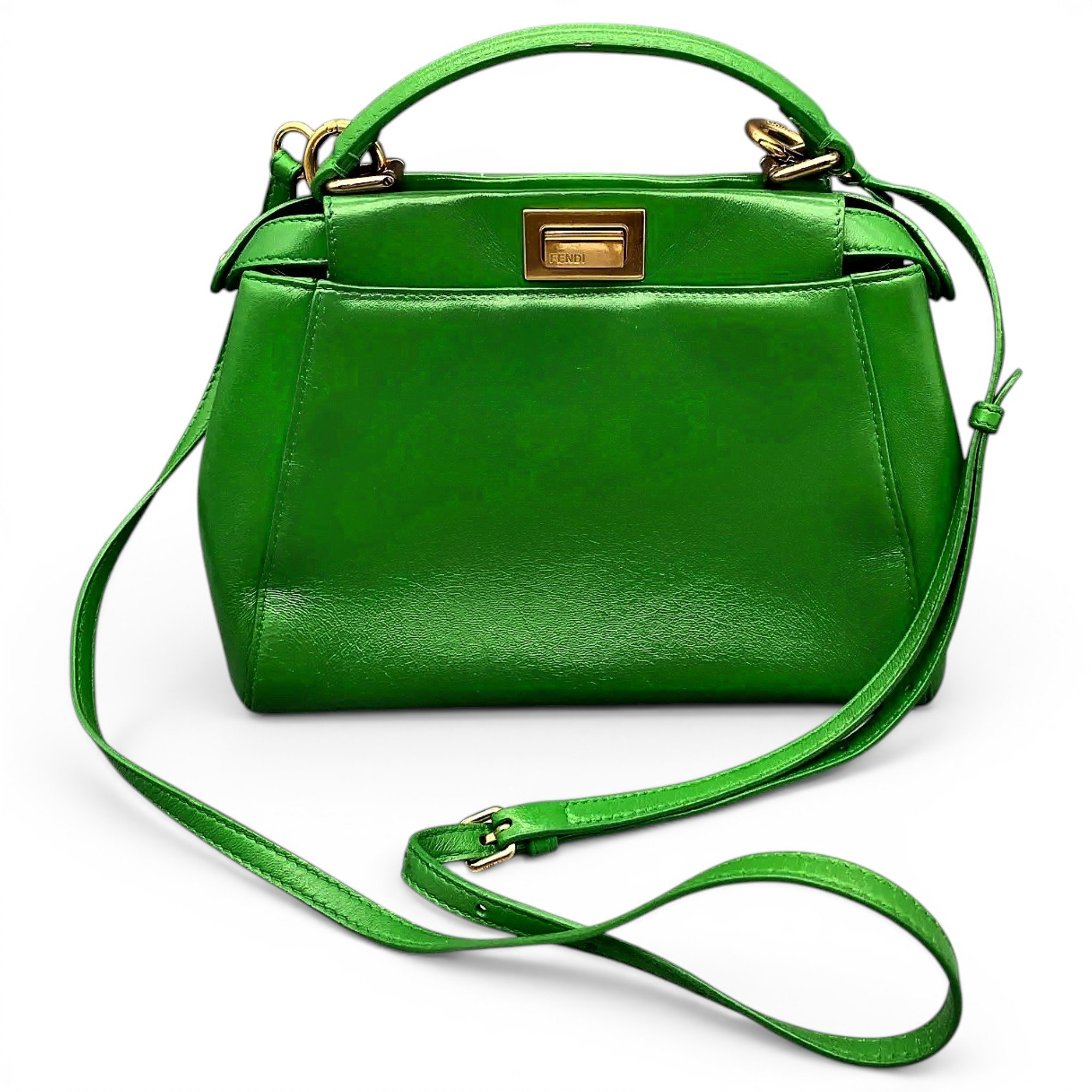 Peekaboo leather handbag
