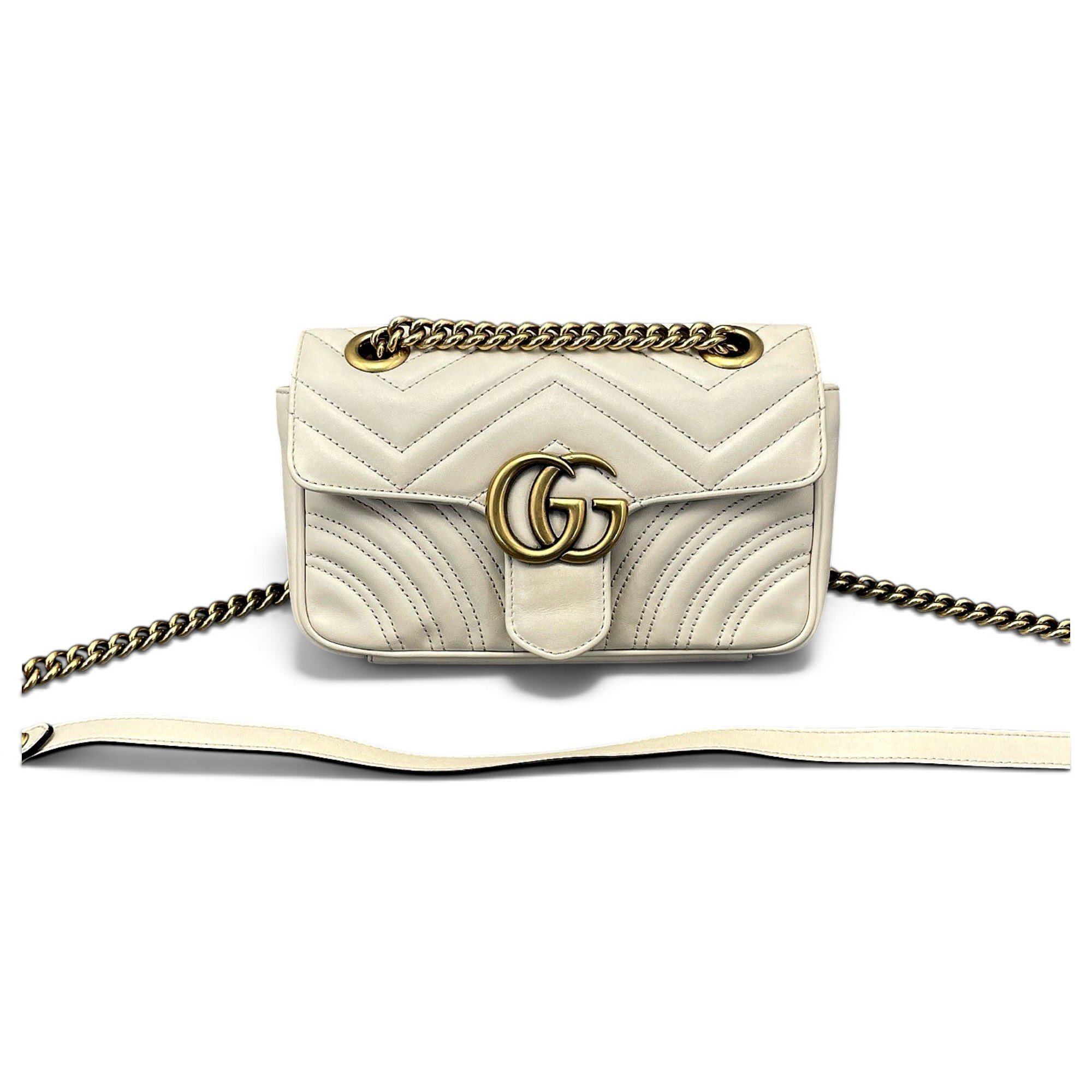 GG Marmont Flap leather crossbody bag