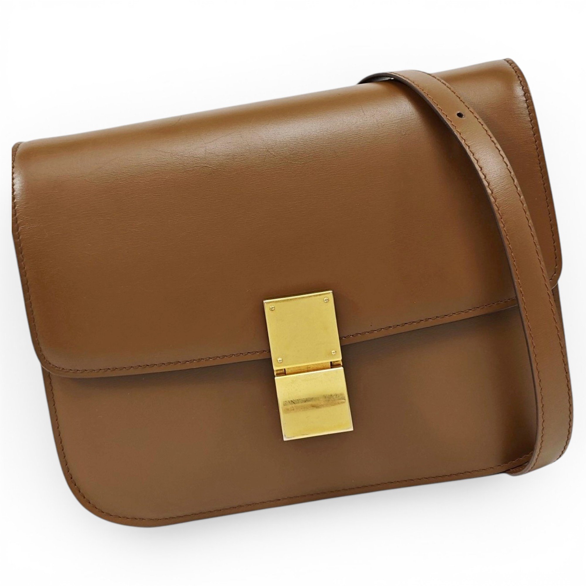 Classic leather handbag
