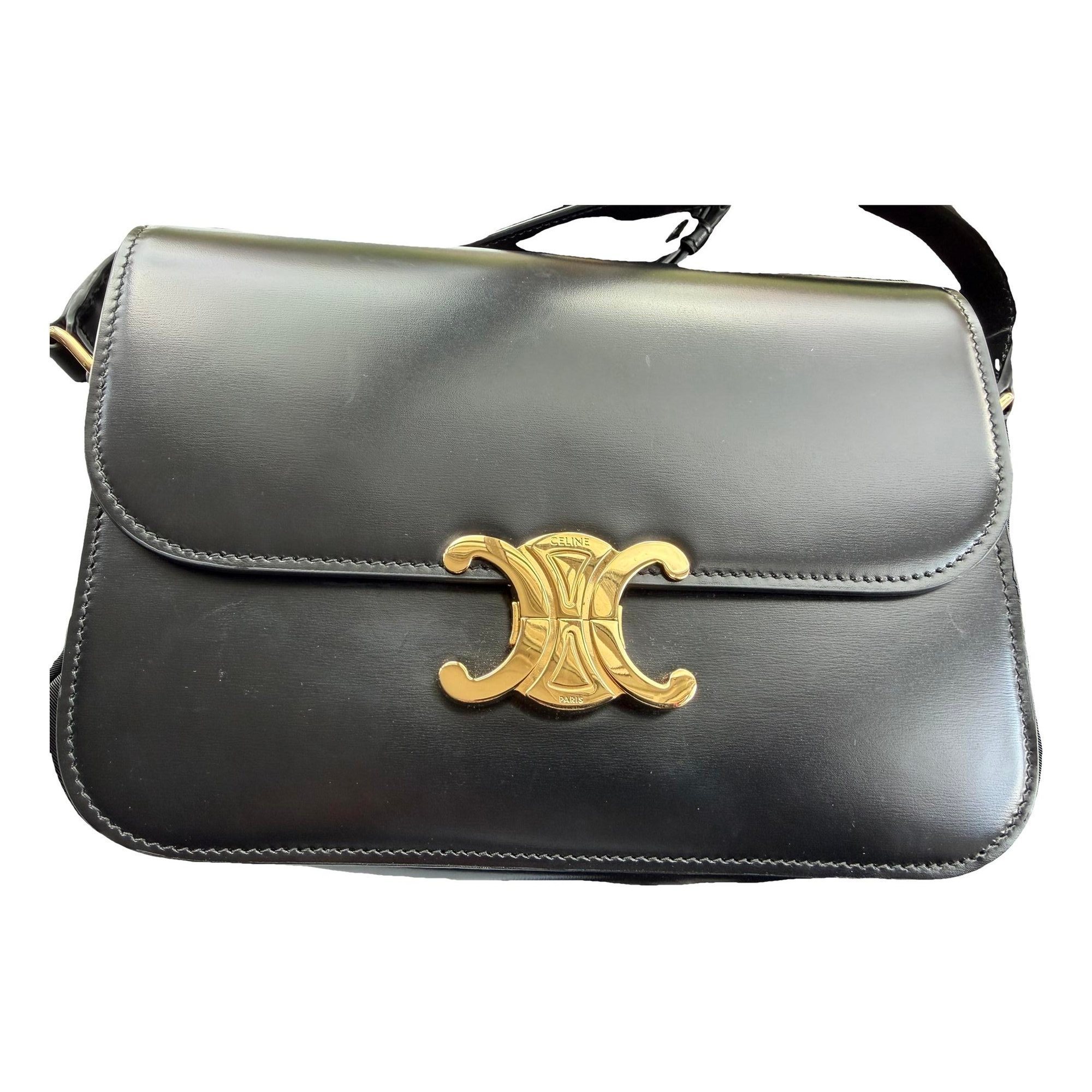Triomphe leather handbag
