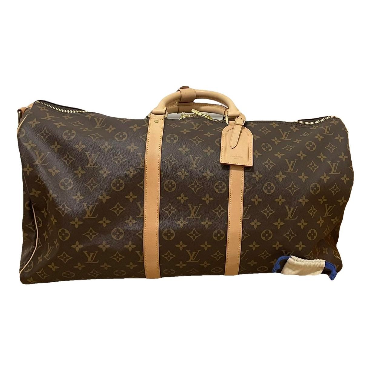 Keepall leather travel bag
