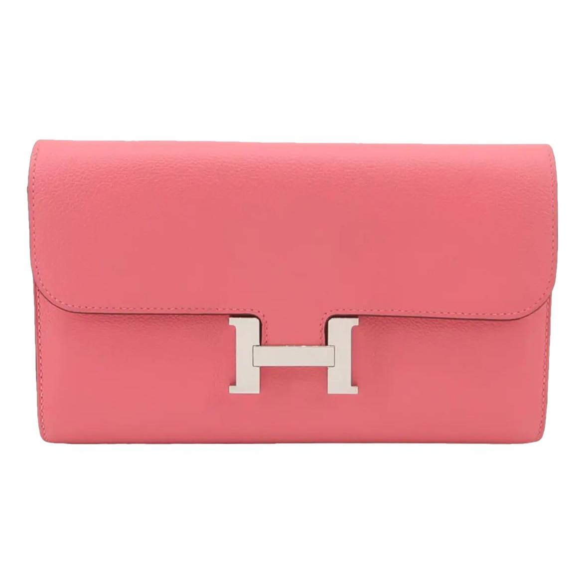Constance leather clutch bag