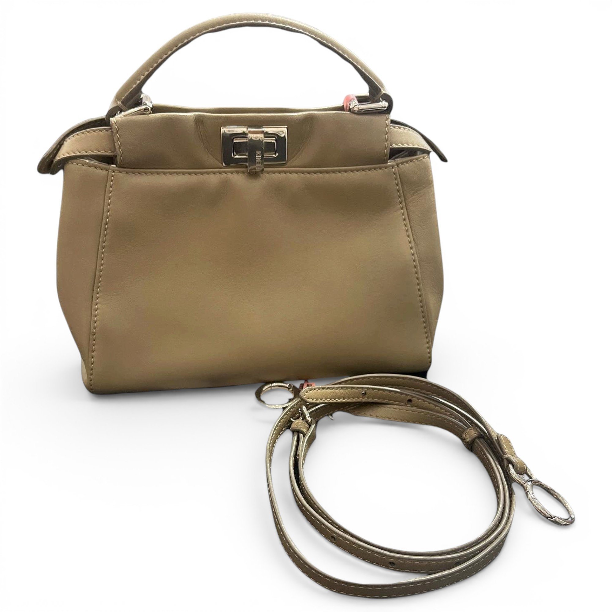 Peekaboo leather handbag