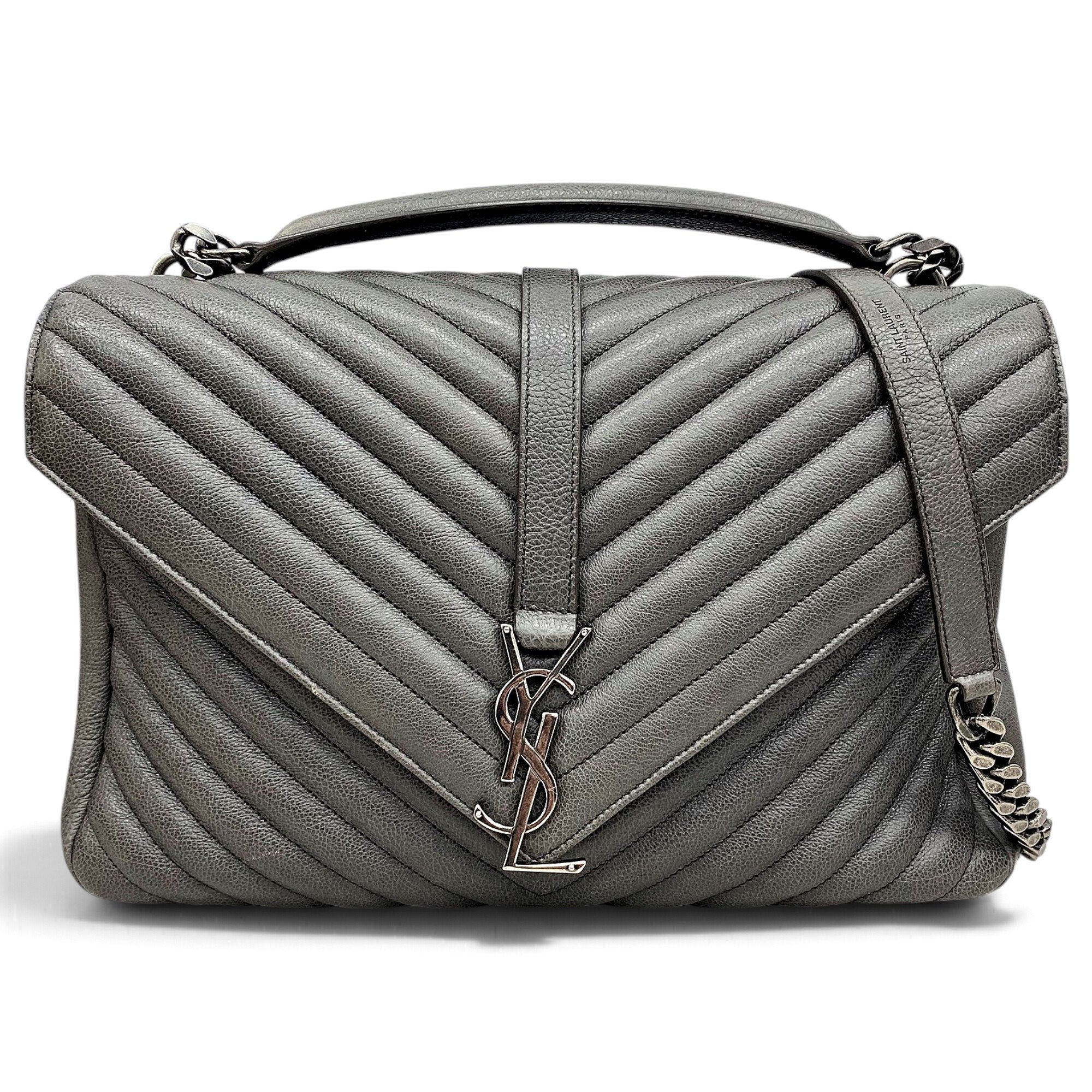 Collége monogramme leather handbag