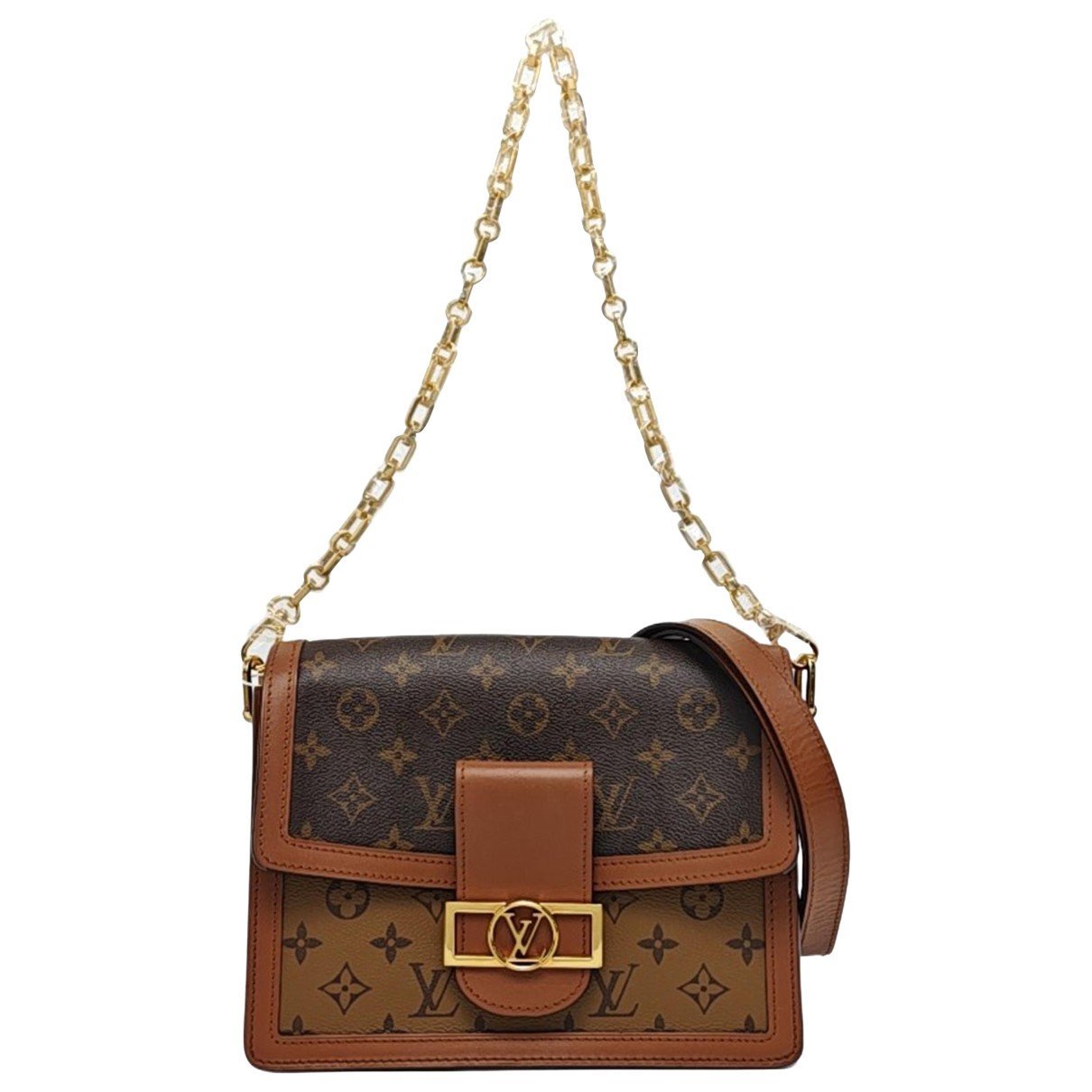 Dauphine leather crossbody bag
