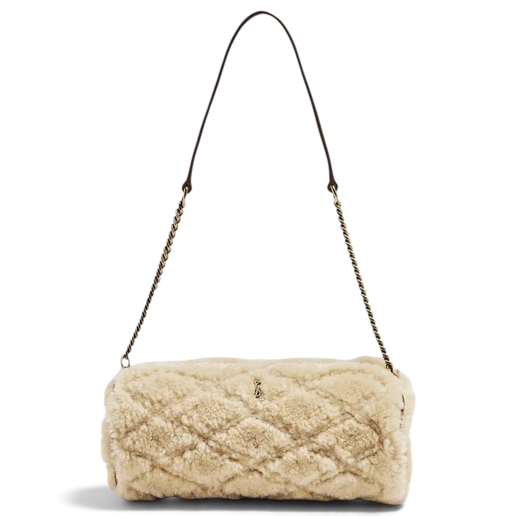 Saint Laurent Sade faux fur handbag