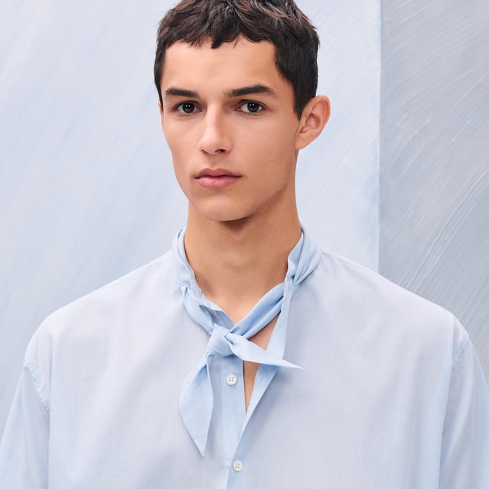 Glacier Chemise Corps Boxy Col Marius