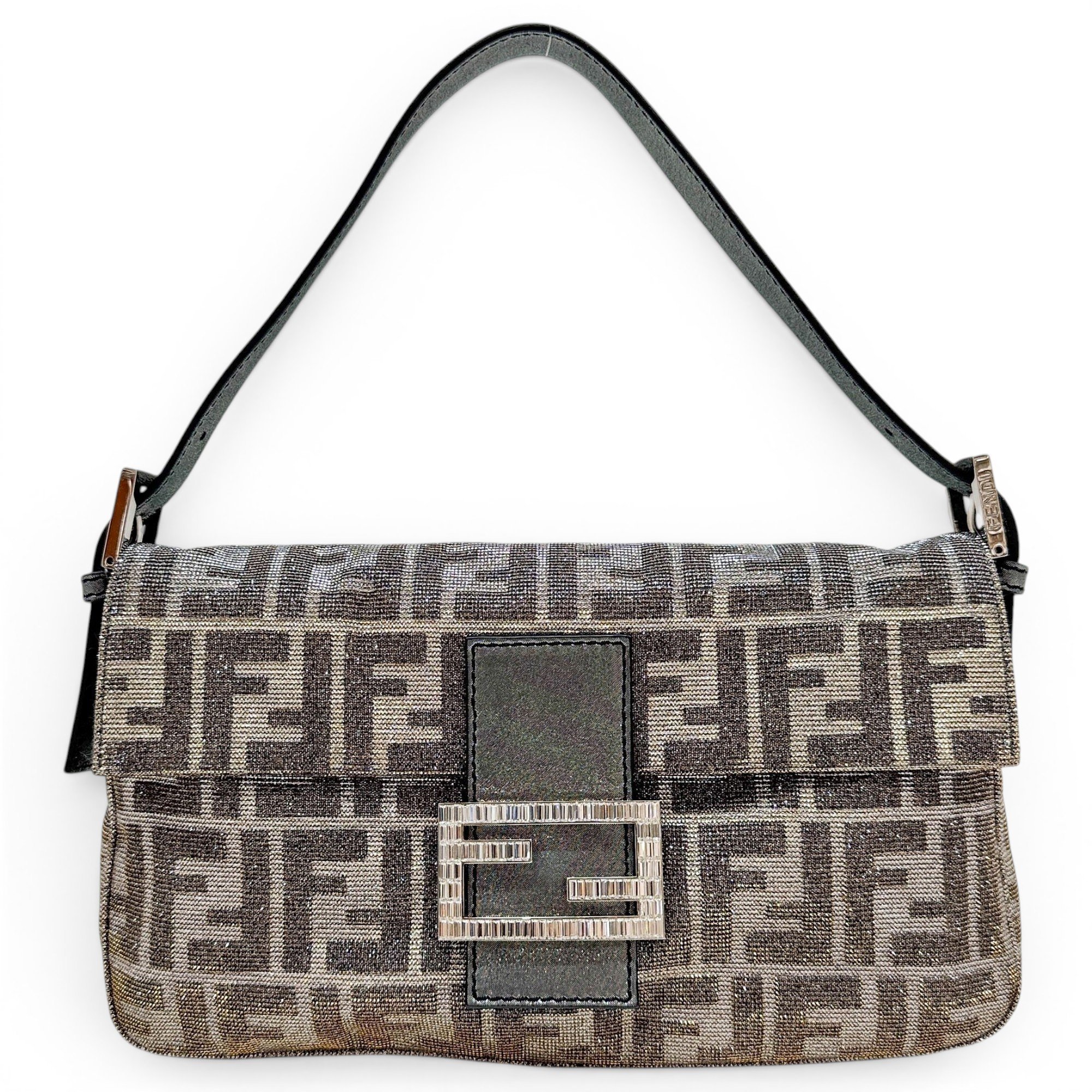 Baguette glitter handbag
