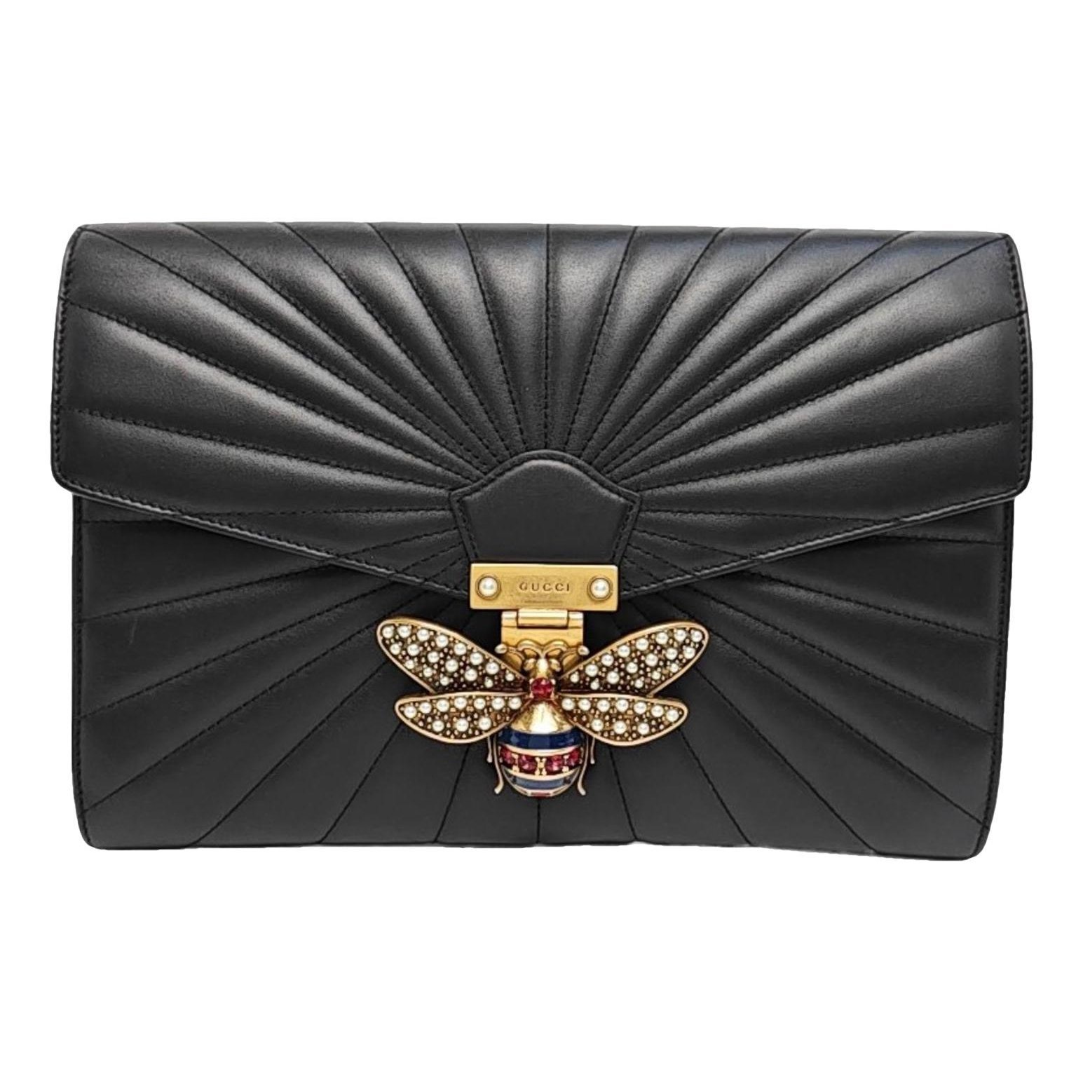 Broadway leather clutch bag