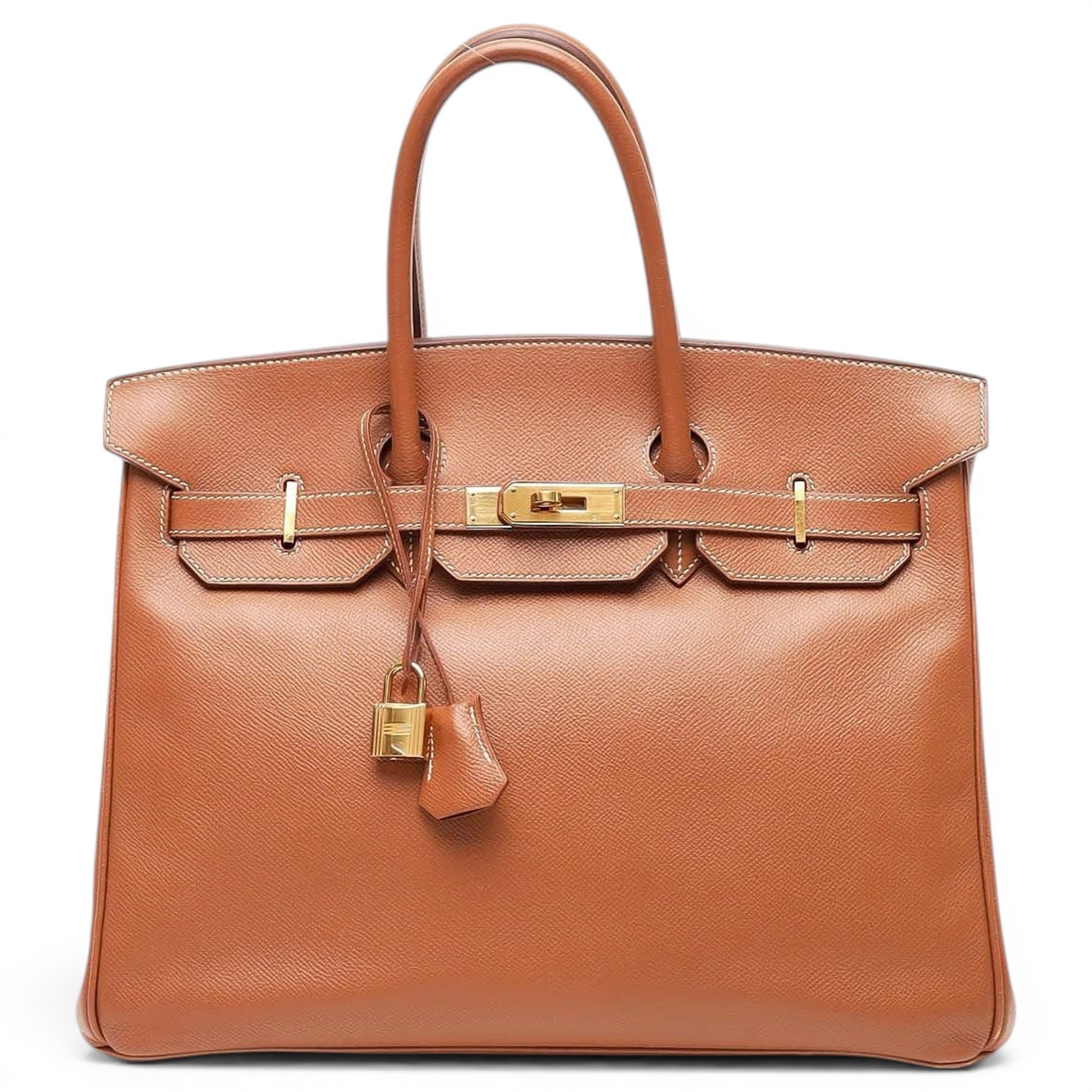 Birkin 35 leather handbag