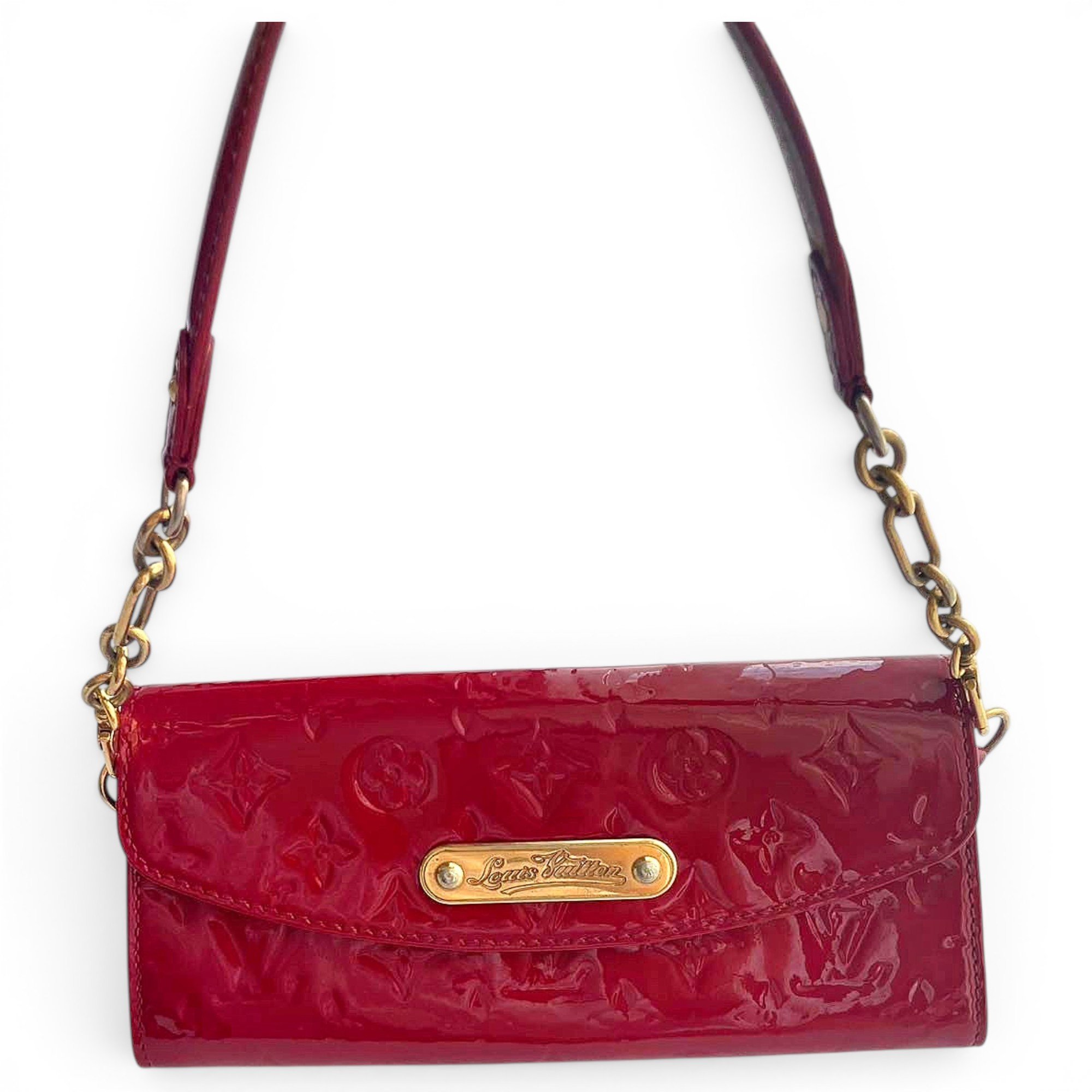 Patent leather handbag