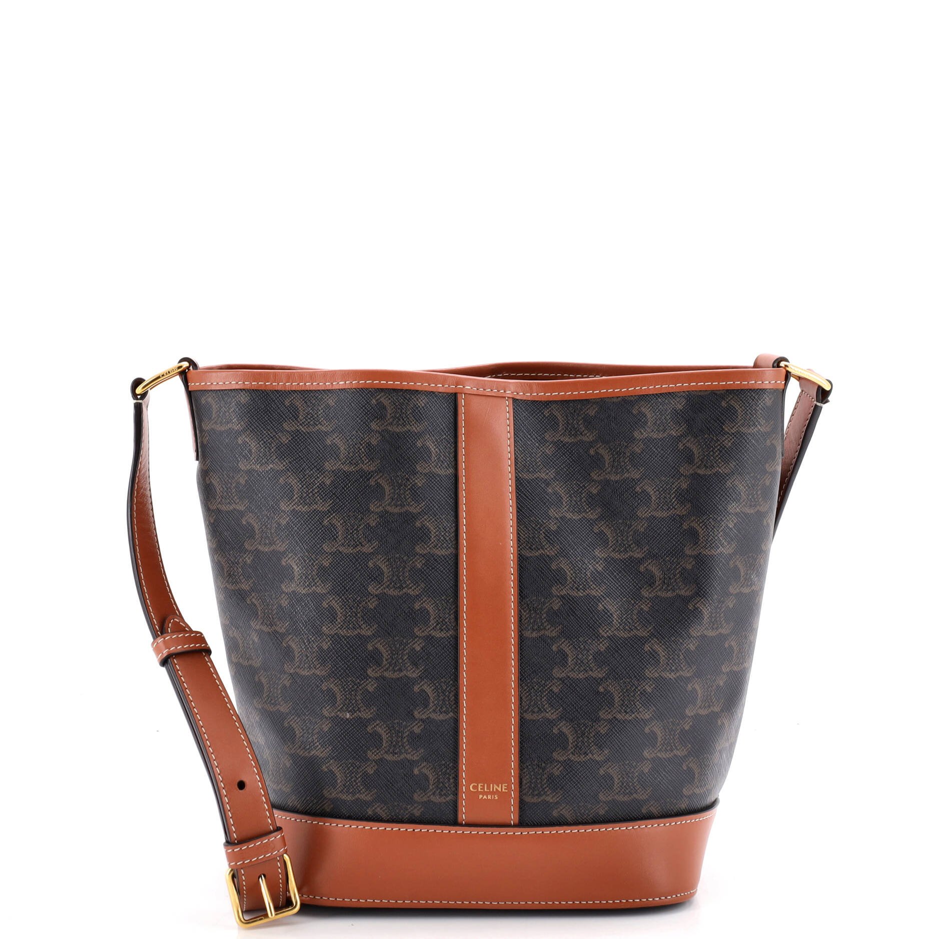 Bucket Bag Triomphe Coated Canvas Small