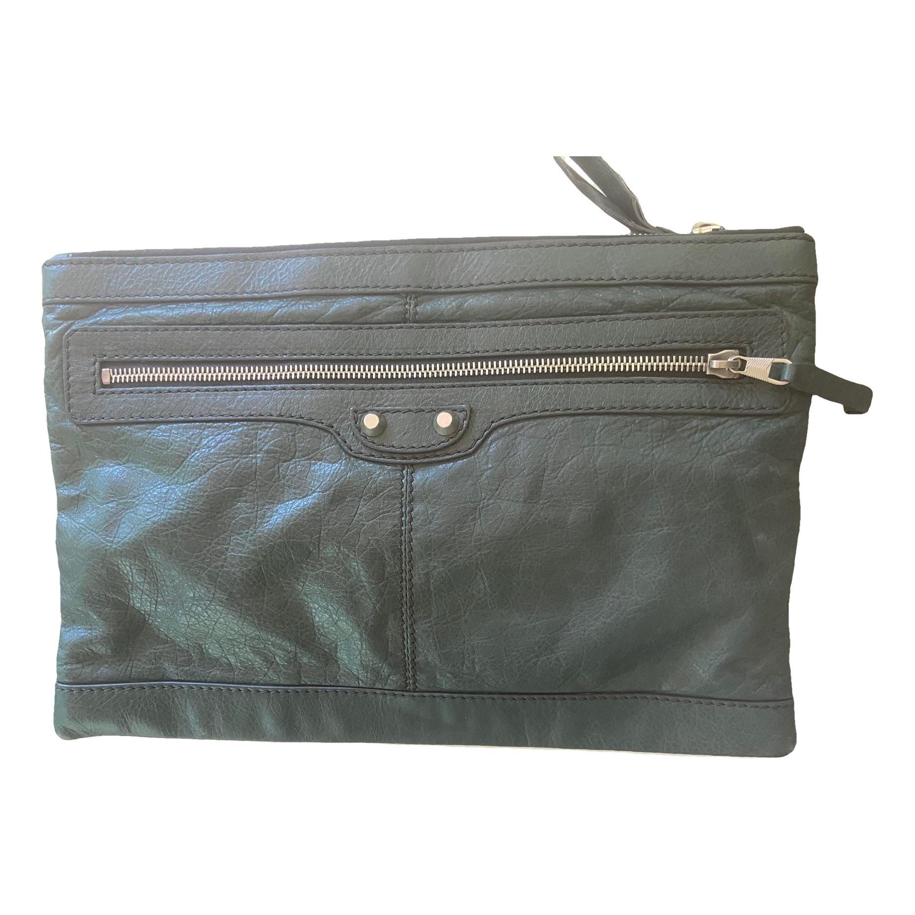 City Clip leather clutch bag