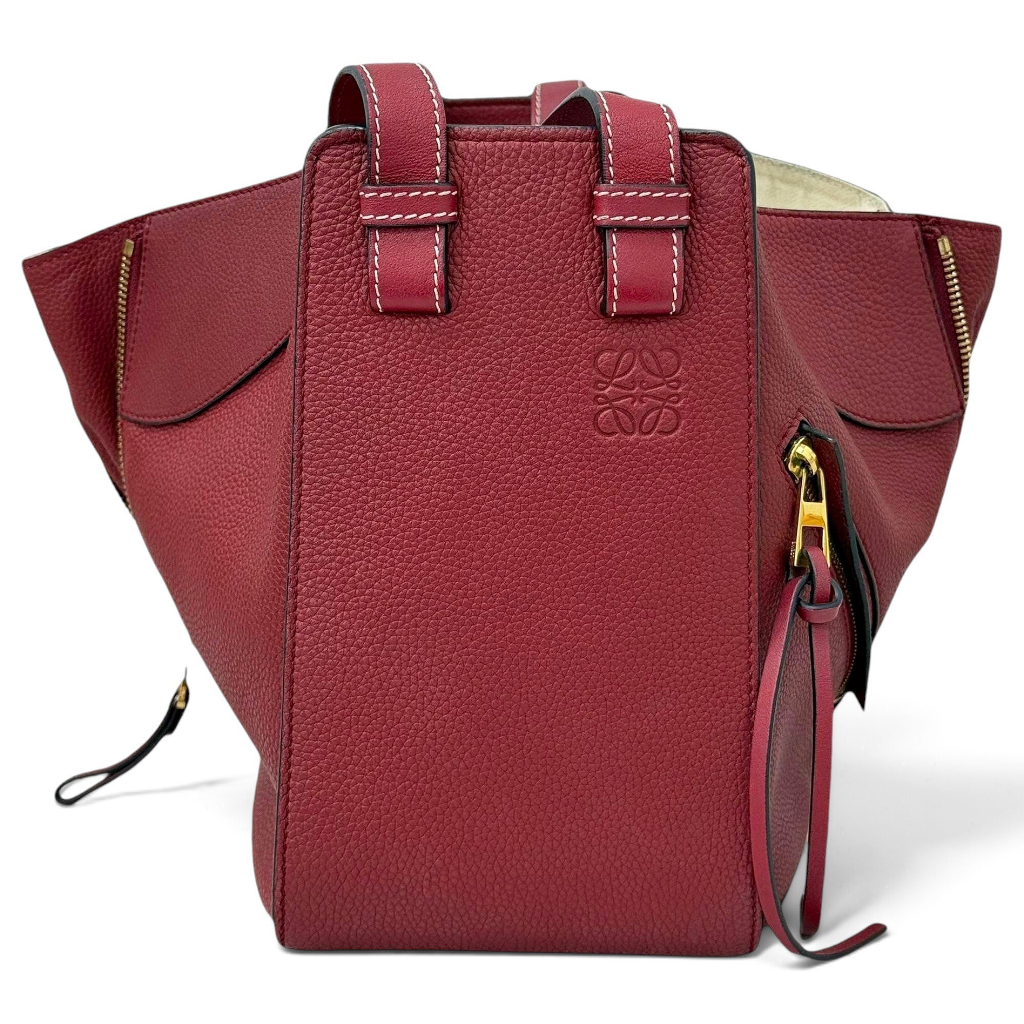 Hammock leather handbag