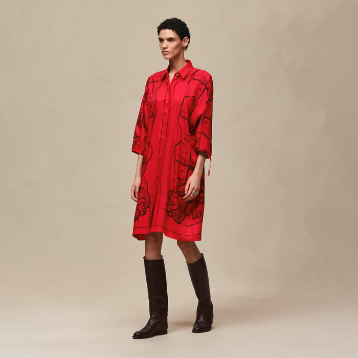 Rouge Amazone "Ferronnerie Remix" Shirt Dress