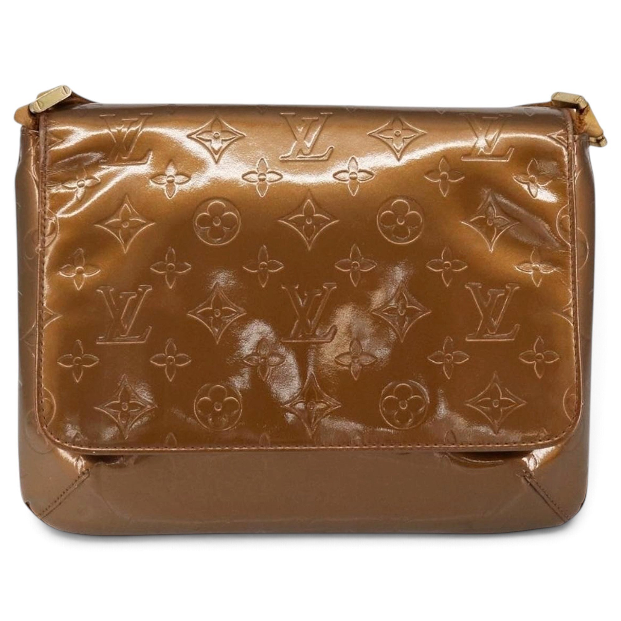 Thompson patent leather handbag