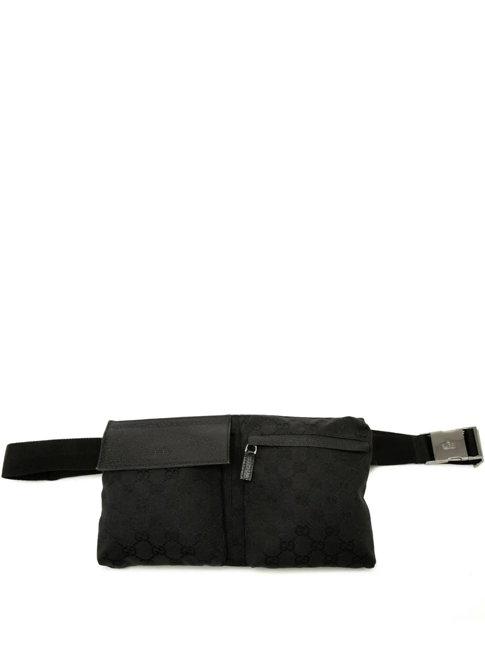 2000-2015 GG Canvas Double Pocket belt bag