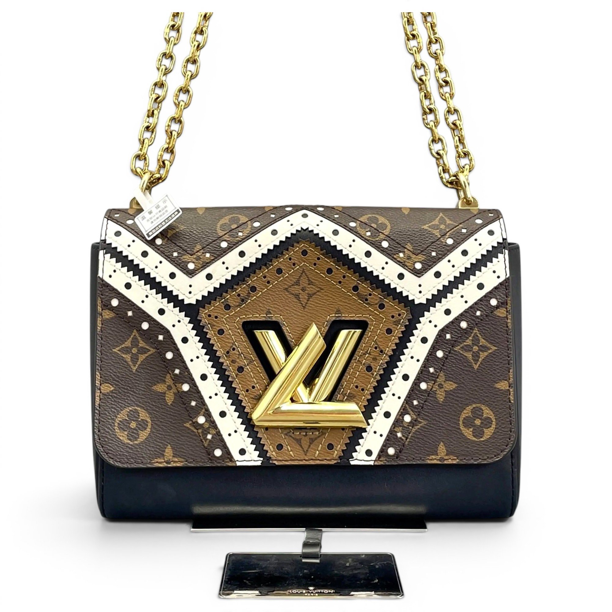 Twist leather crossbody bag