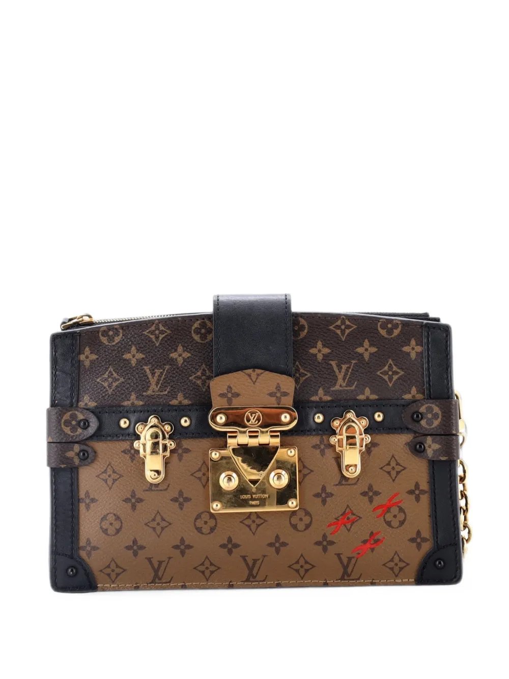 Trunk Reverse Monogram Canvas clutch bag