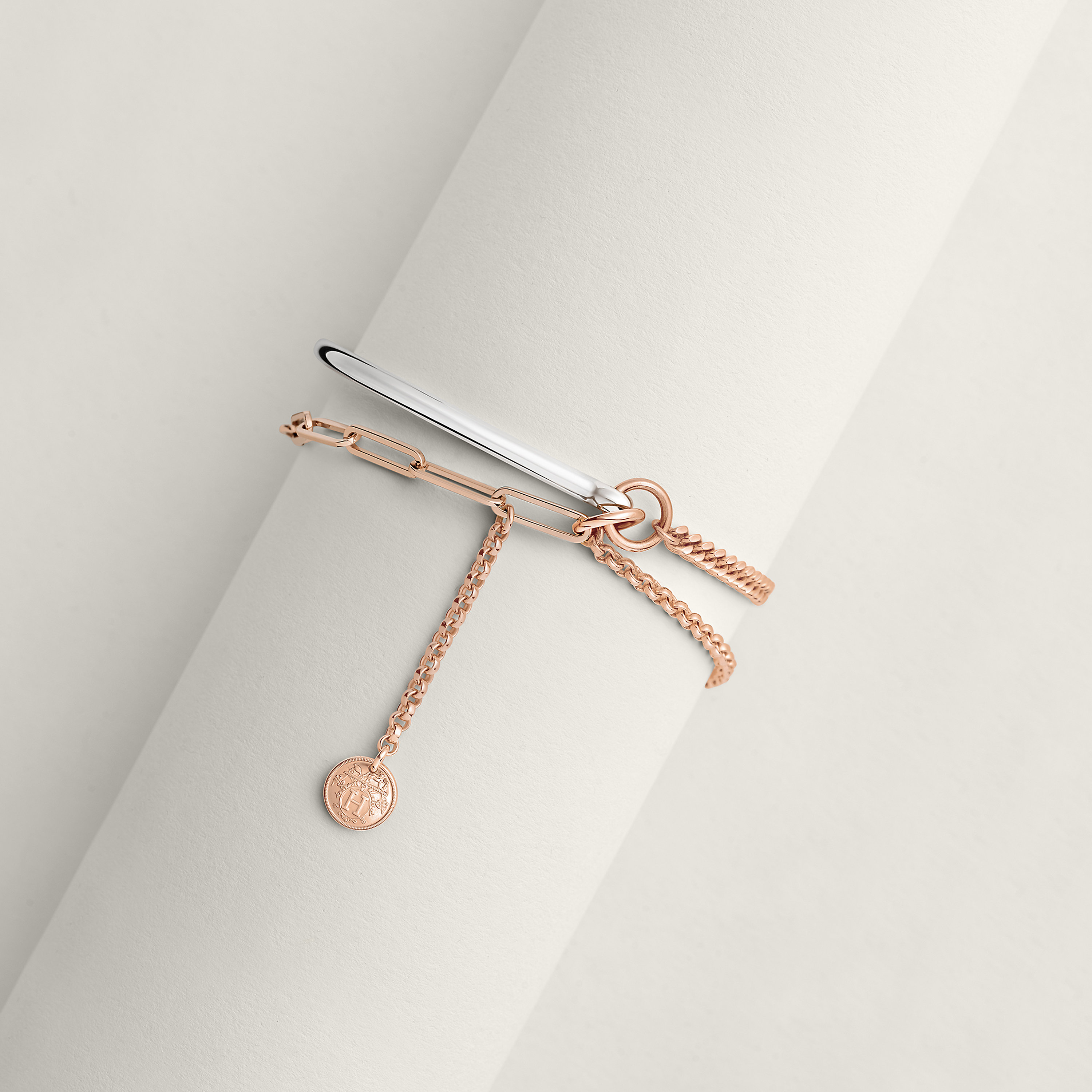 Mix and H bracelet, large model