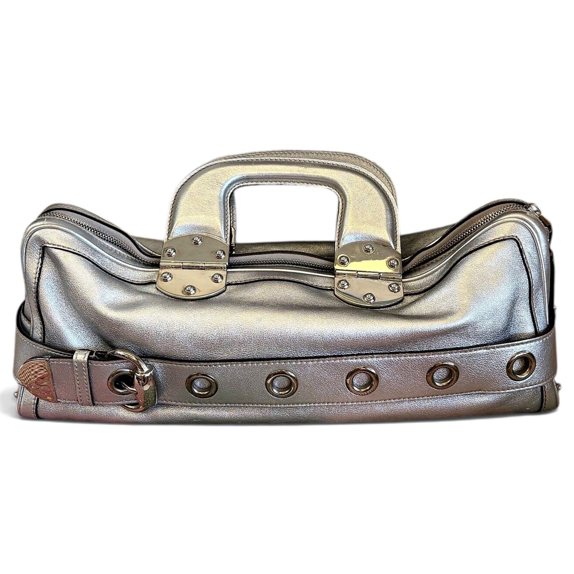 Ophidia Boston leather bowling bag