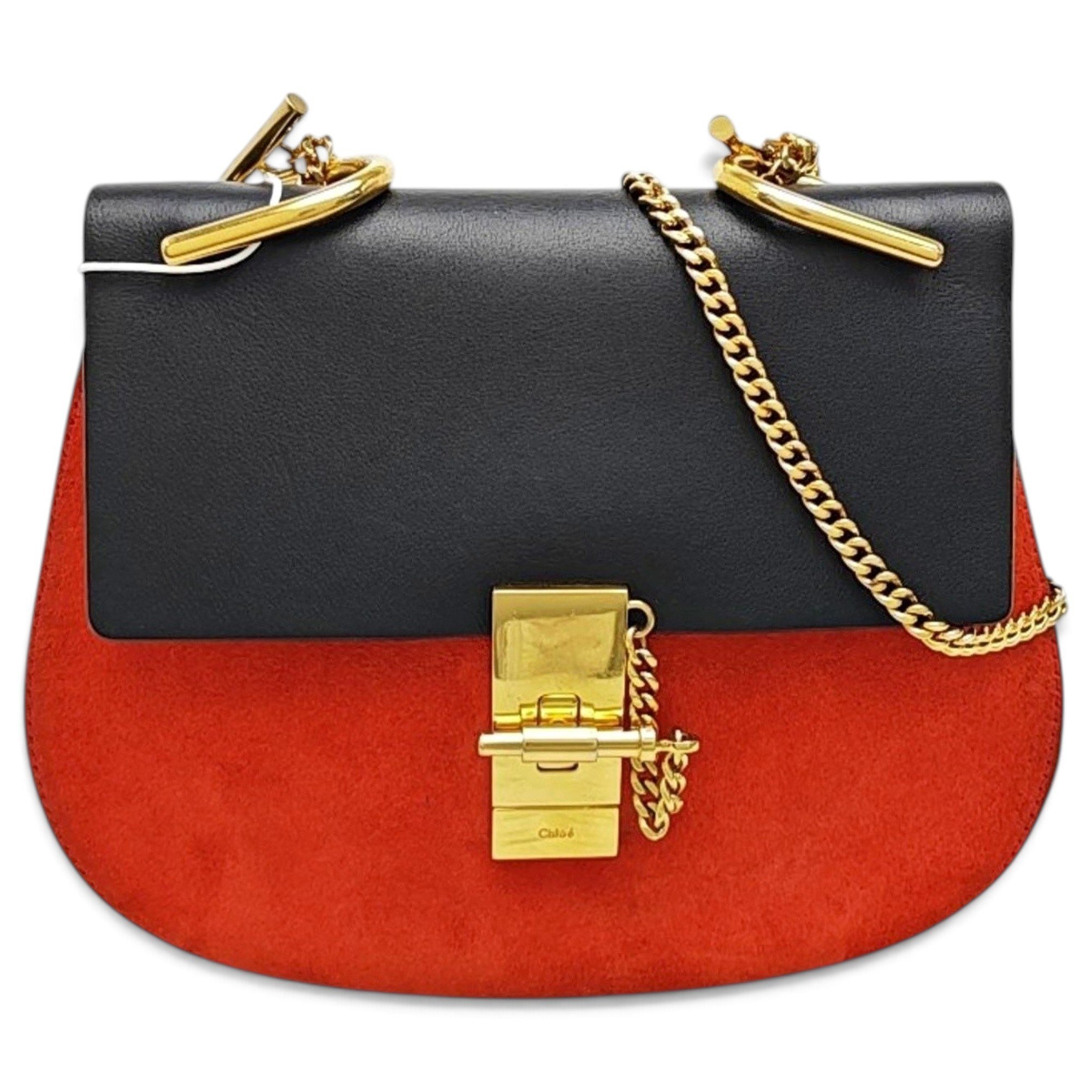Drew leather handbag
